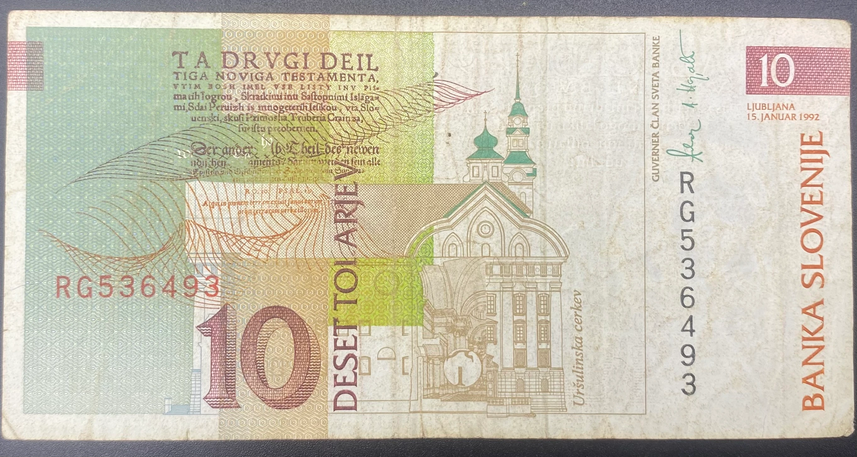 SLOVENYA   10  KORUN  (1992)-TEMİZ