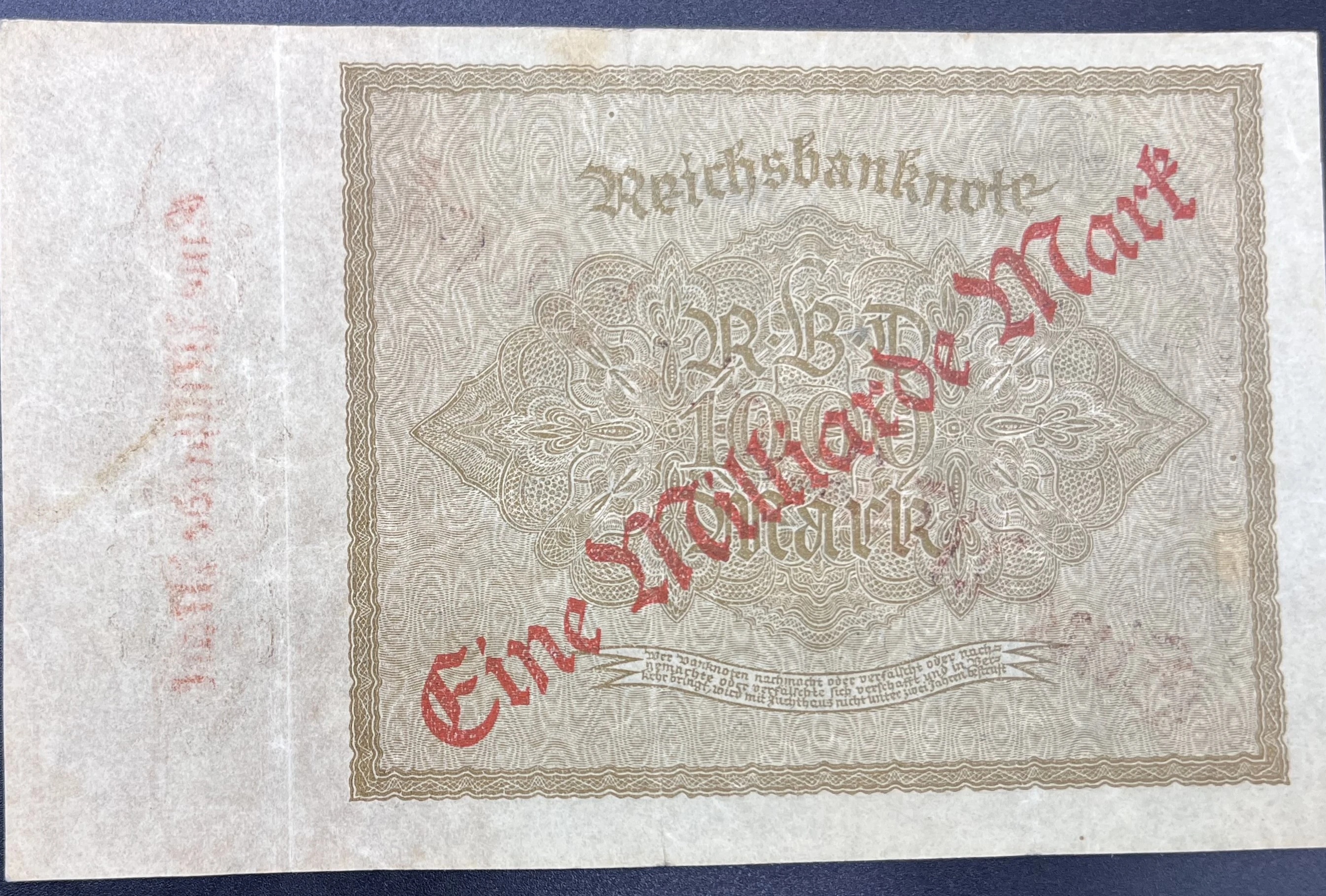 ALMANYA  1 000  MARK  (1922) -TEMİZ