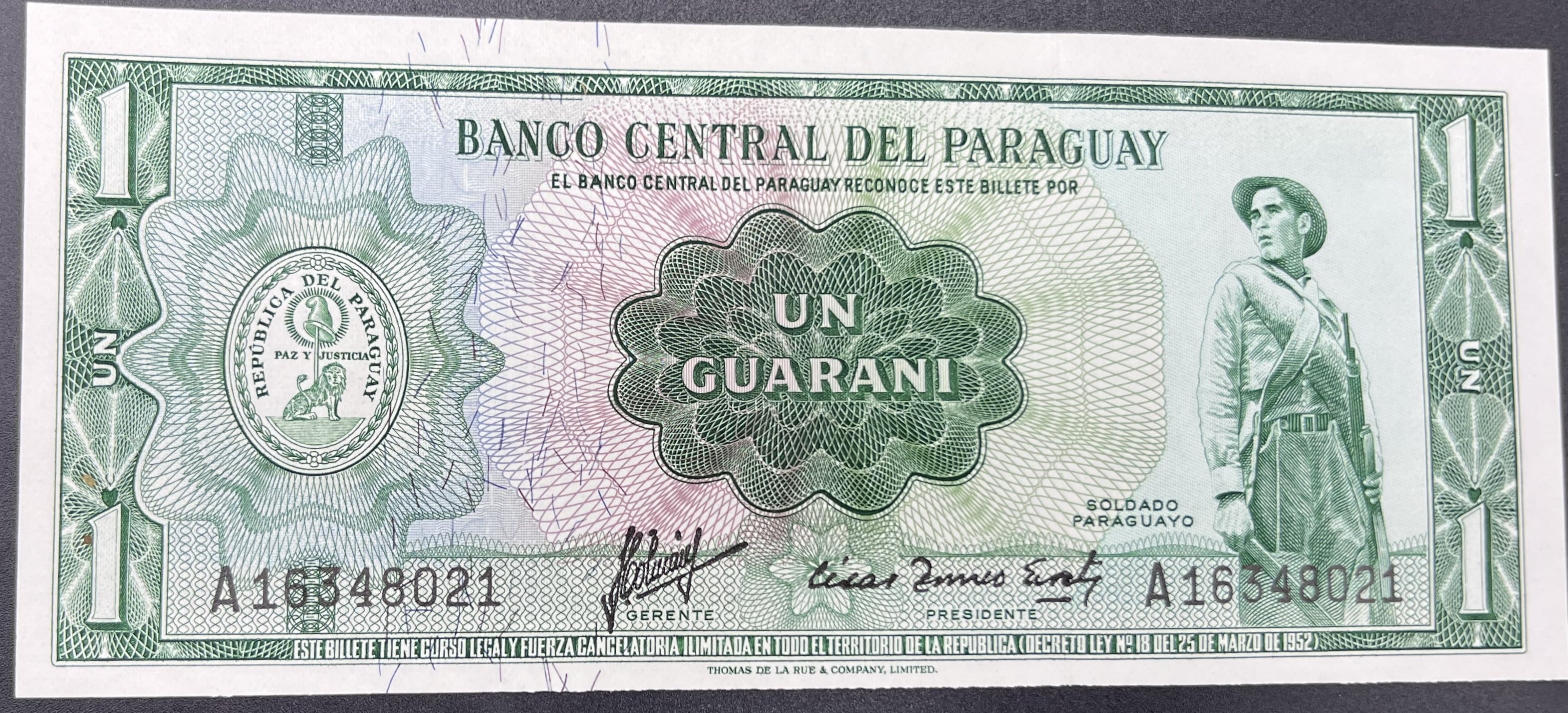 PARAGUAY>1.00>GUARANİ