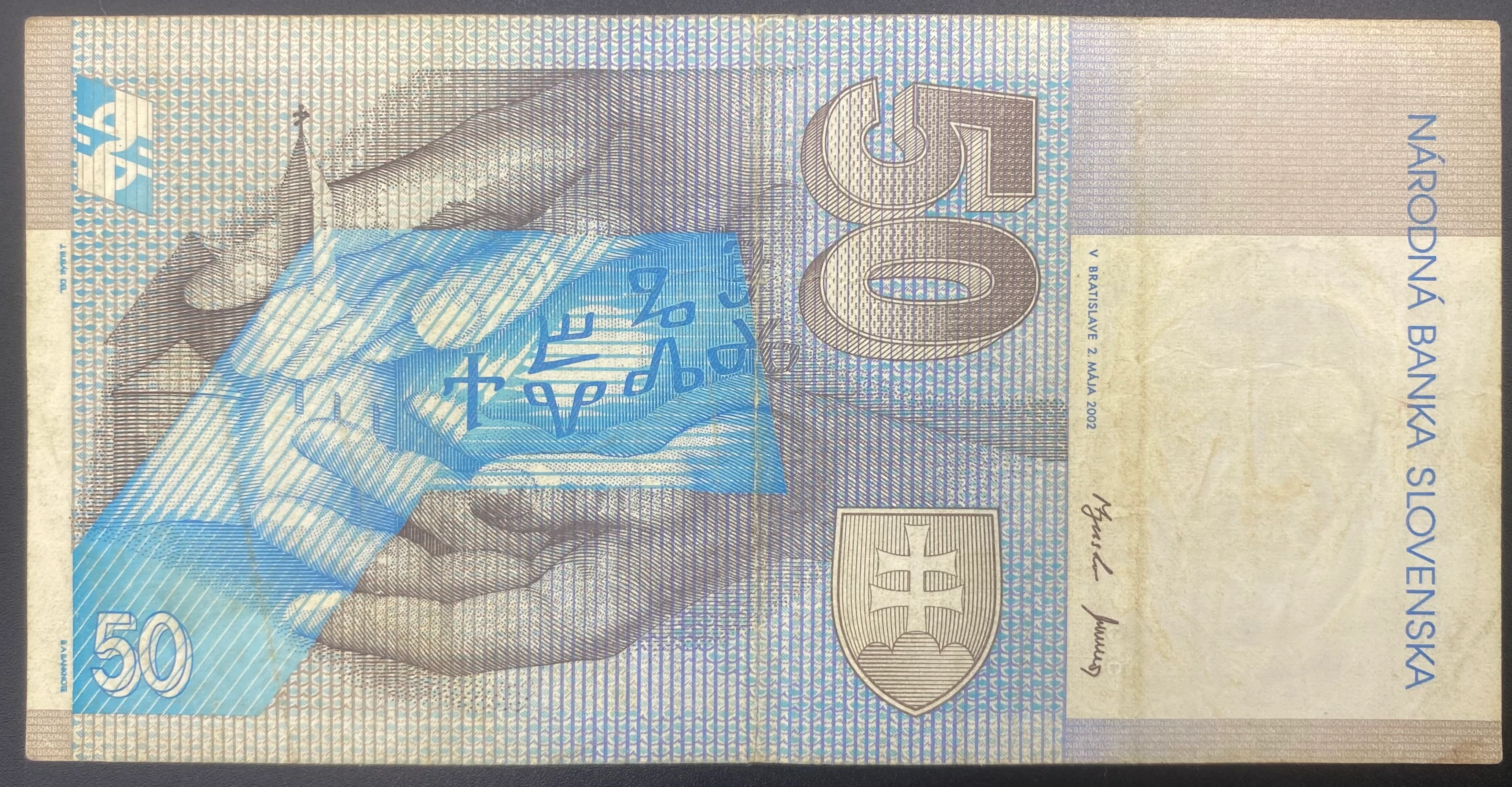 SLOVAKYA  50 KORUN  (2004)-TEMİZ