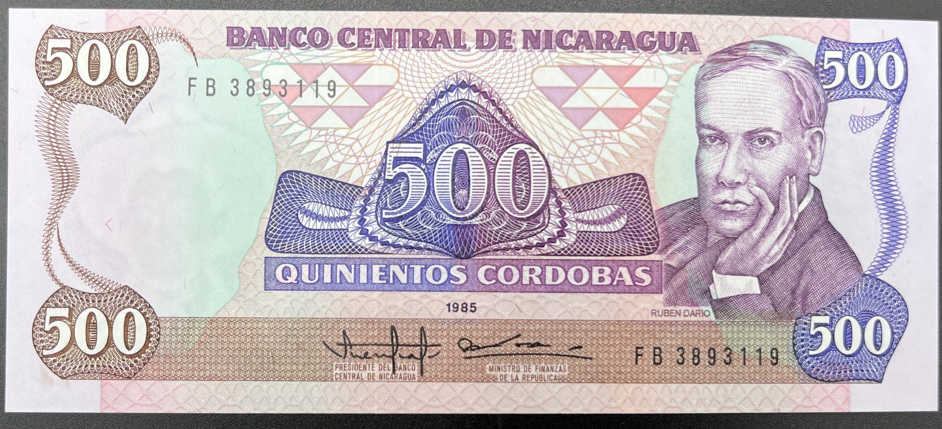 NİKARAGUA>500.00>CORDOBAS