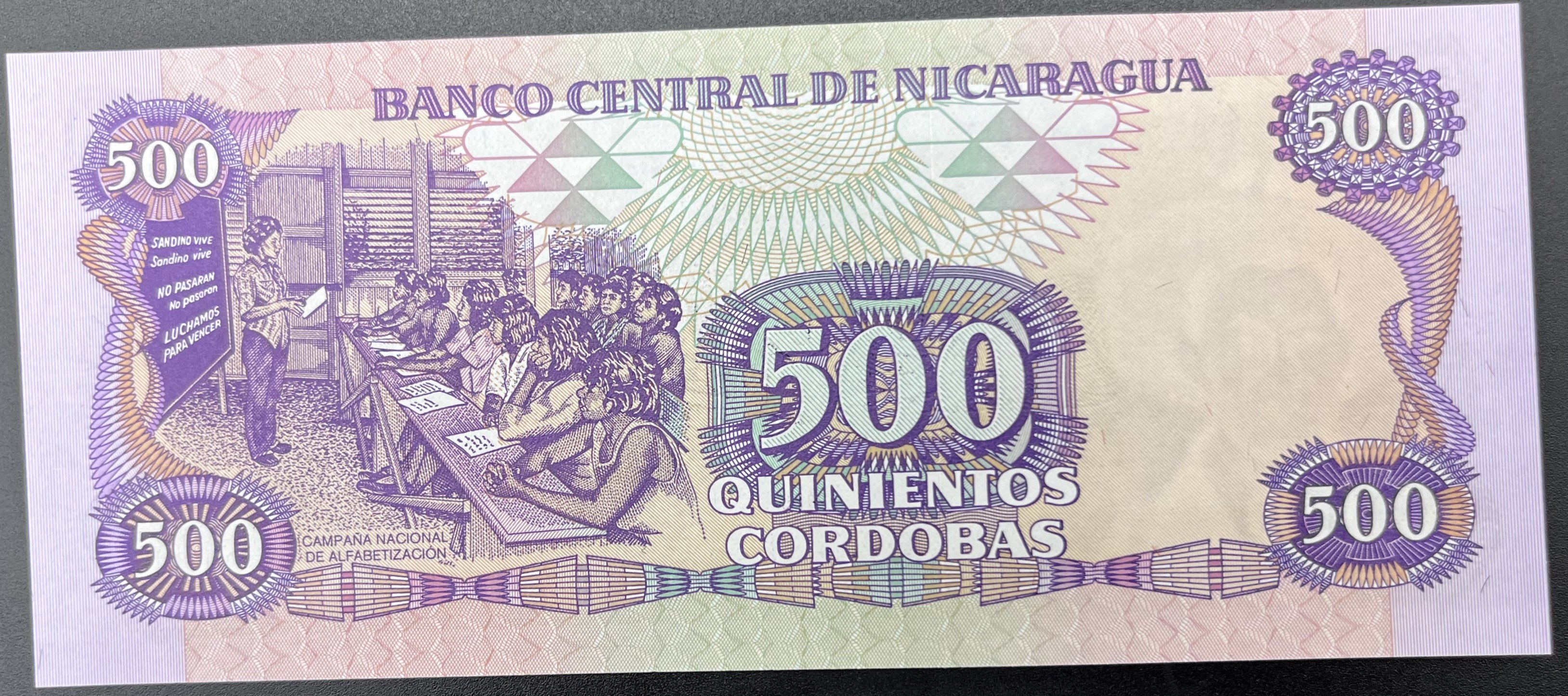 NİKARAGUA>500.00>CORDOBAS