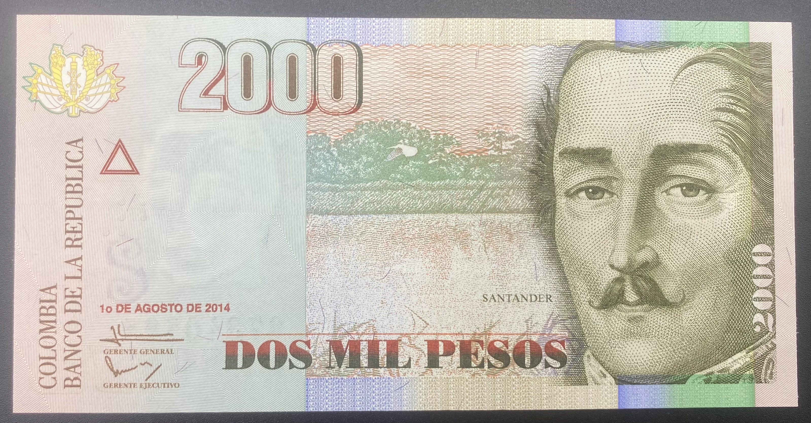 KOLOMBİA  2000 PESOS (2014)