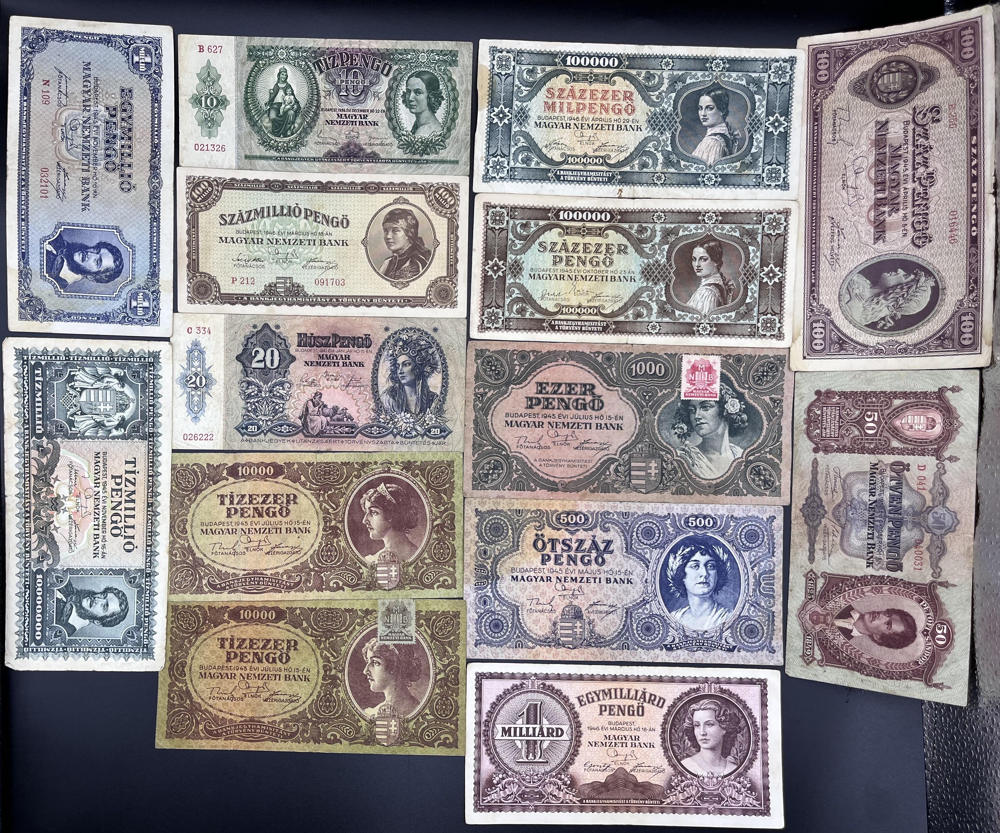 MACARİSTAN >14   LÜ SET>PENGO