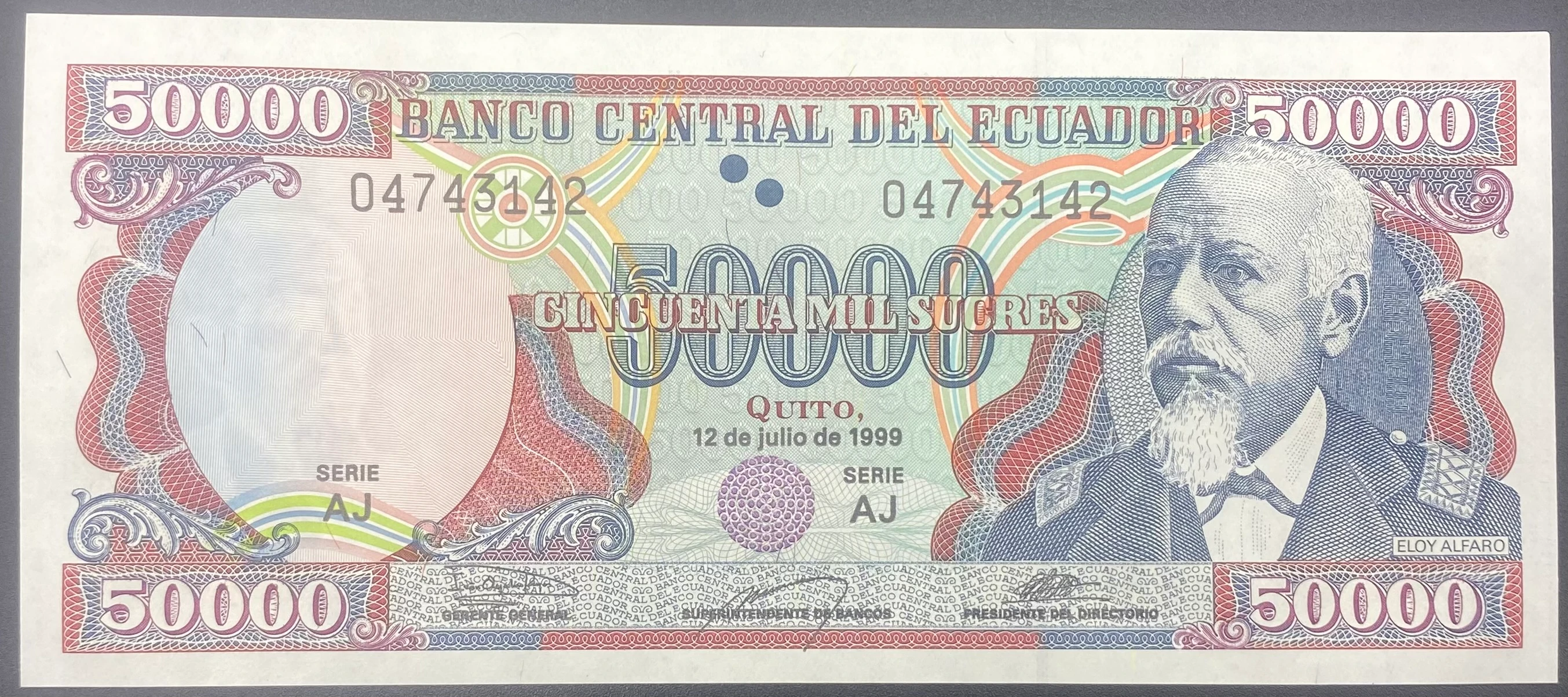 EKVATOR  50 000 SUCRES  (1999)-ÇİL