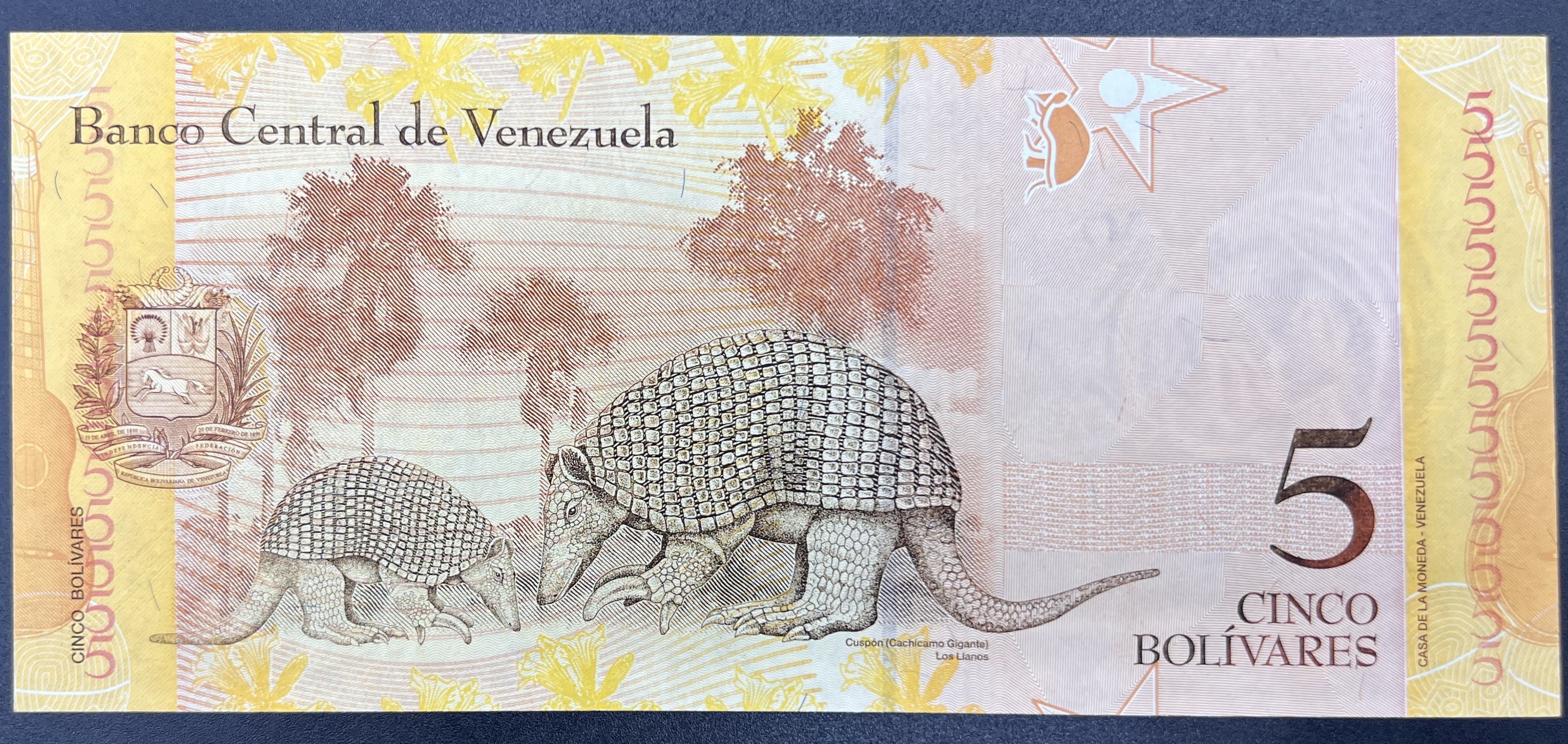 VENEZUELLA>5.00>BOLİVAR