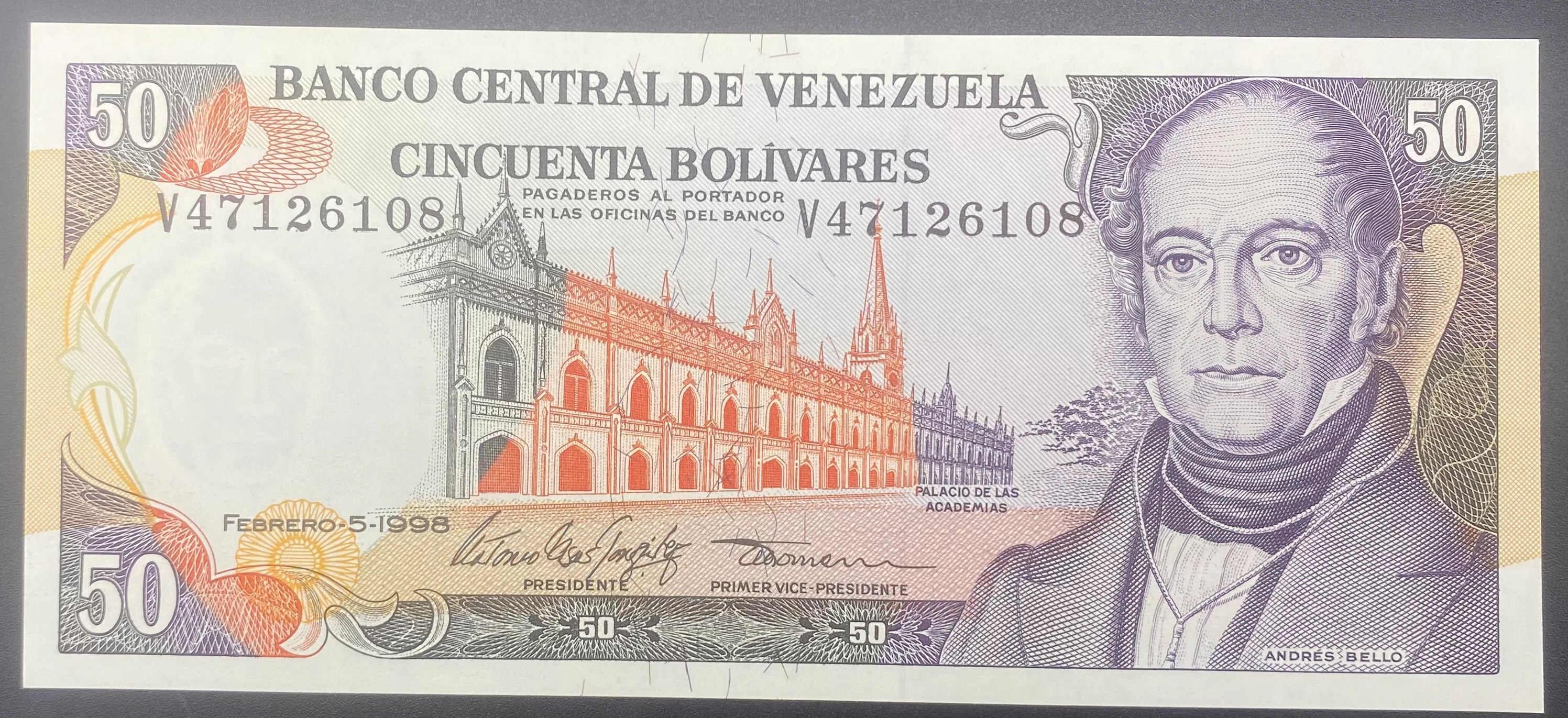 VENEZUELLA 50  BOLİVAR (2008)-ÇİL
