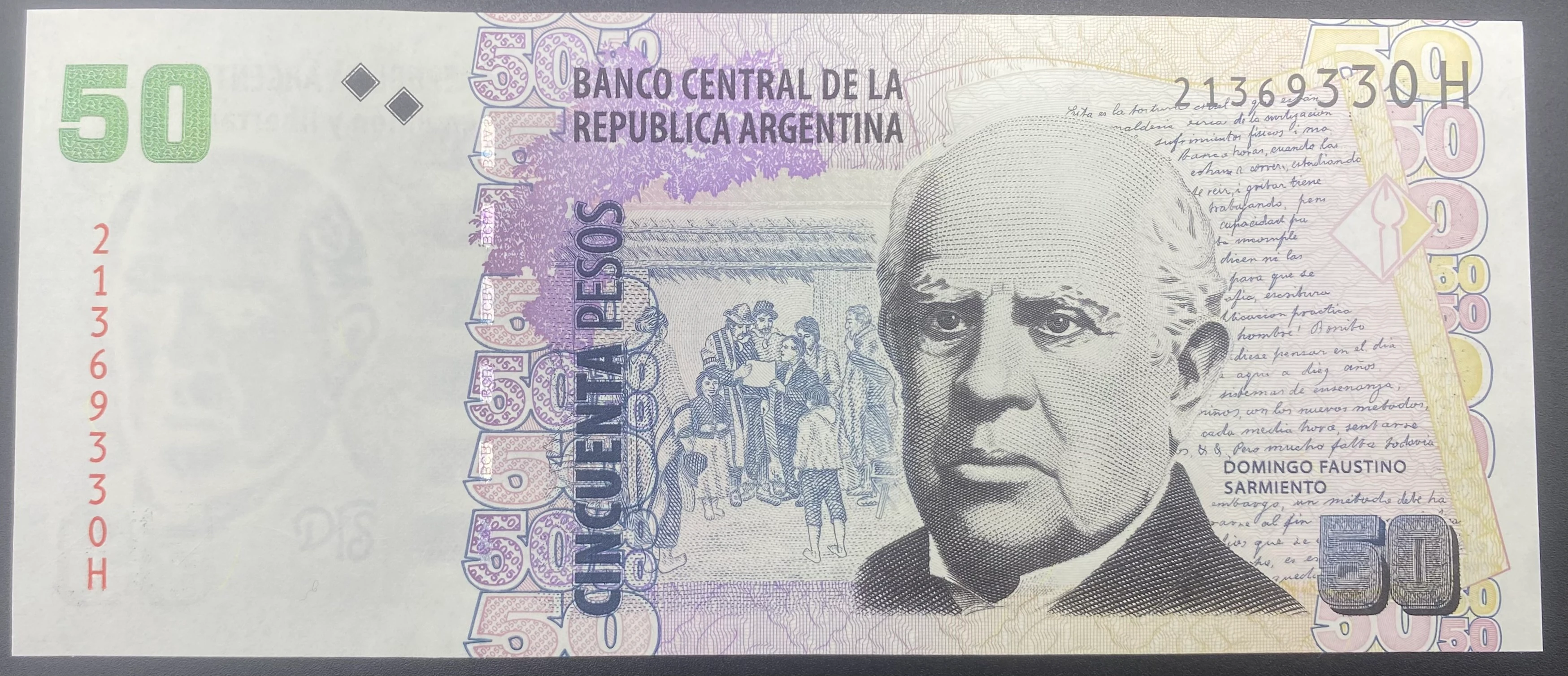 ARJANTİN  50  PESOS  (2014)-ÇİL