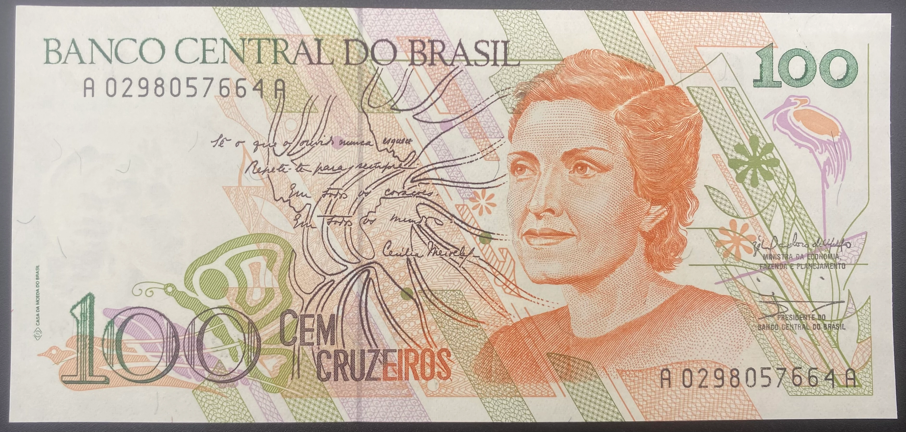 BRAZİLYA  100  KRUZADOS (1993)-ÇİL