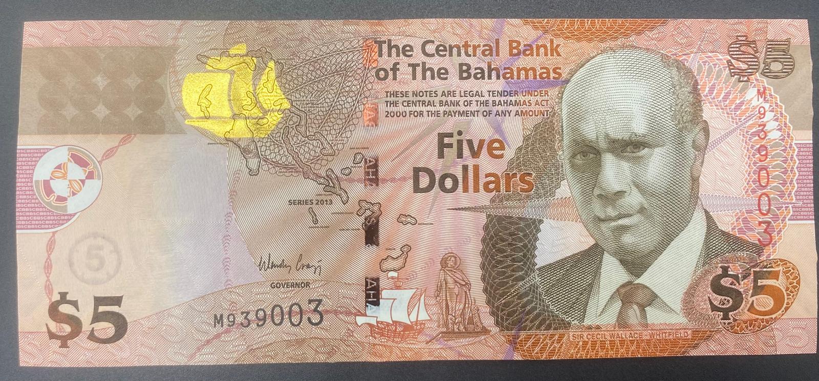 BAHAMALAR  5  DOLAR  (2013)-ÇİL