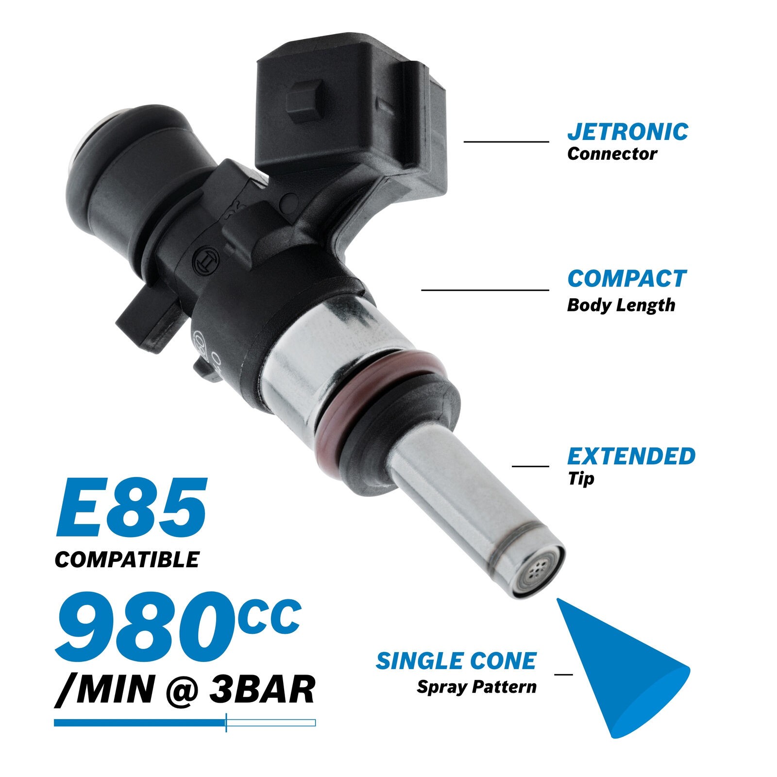 Bosch 0280158040 1000cc Enjektör E85 Destekli