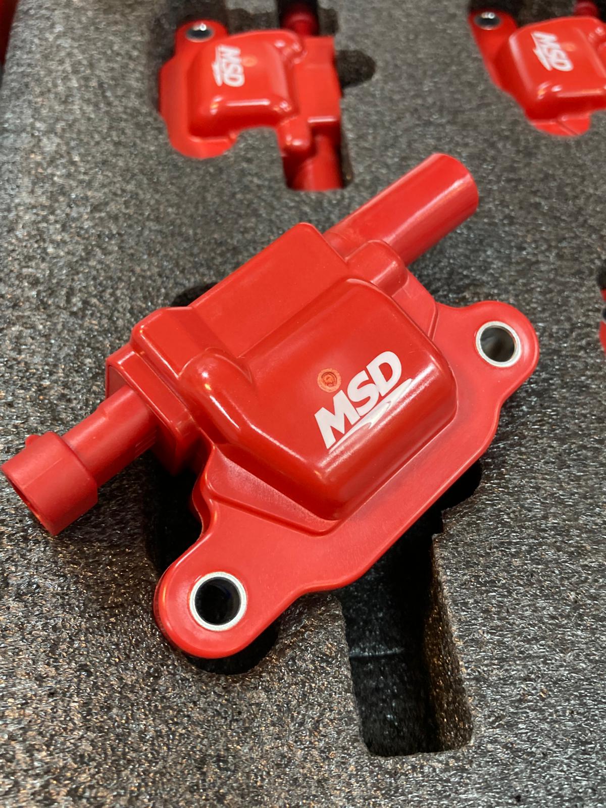 MSD Ateşleme Bobini - Blaster Serisi - LS2/LS3/LS4/LS7/LS9 Motorları - Kırmızı - 8'li Paket