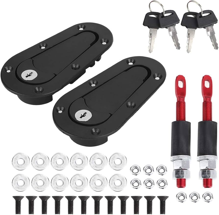 İCE POWER Anahtarlı Kaput Mandalı (Karbon-Mat Siyah)