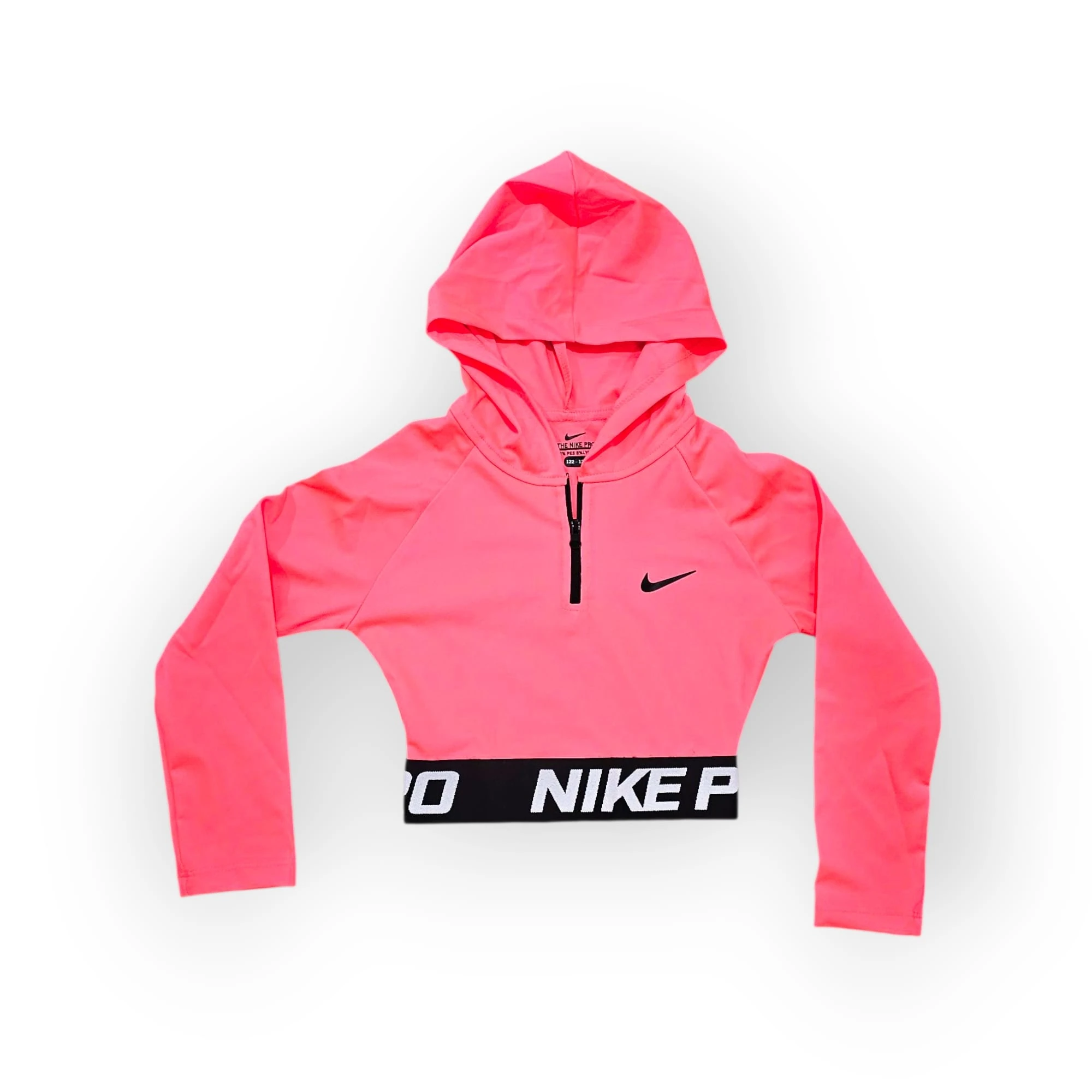 Dalgıç Uzun Kollu-Taytlı Crop Takım-Neon Pembe