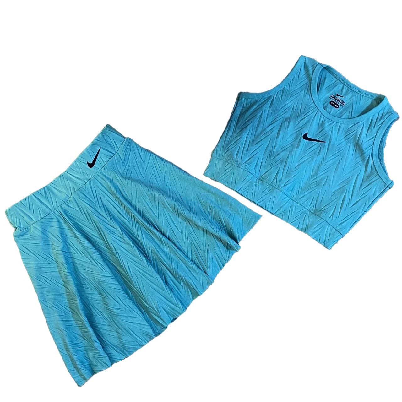 Volan-Şort Etekli Crop Takım-Mint