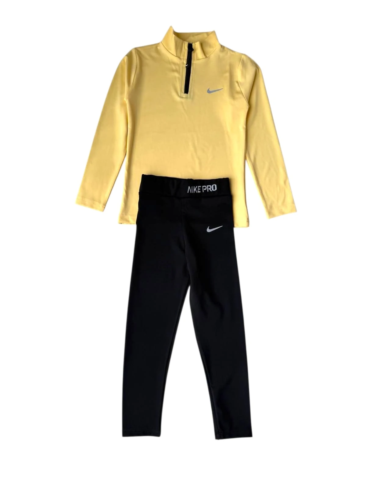Gym Set Taytlı/Uzun Kollu- Yellow