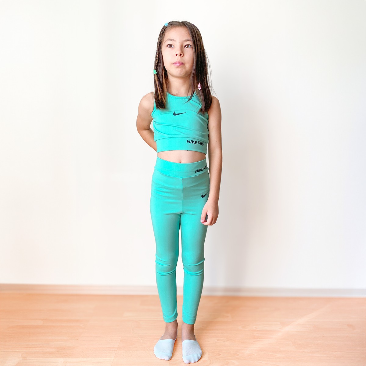 Etekli Taytlı Takım-Mint (3'lü Set) - Zebra