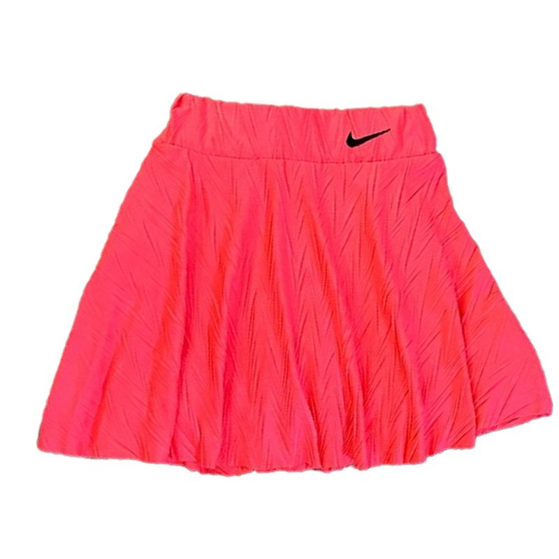 Volan-Şort Etekli Crop Takım-Neon Pembe