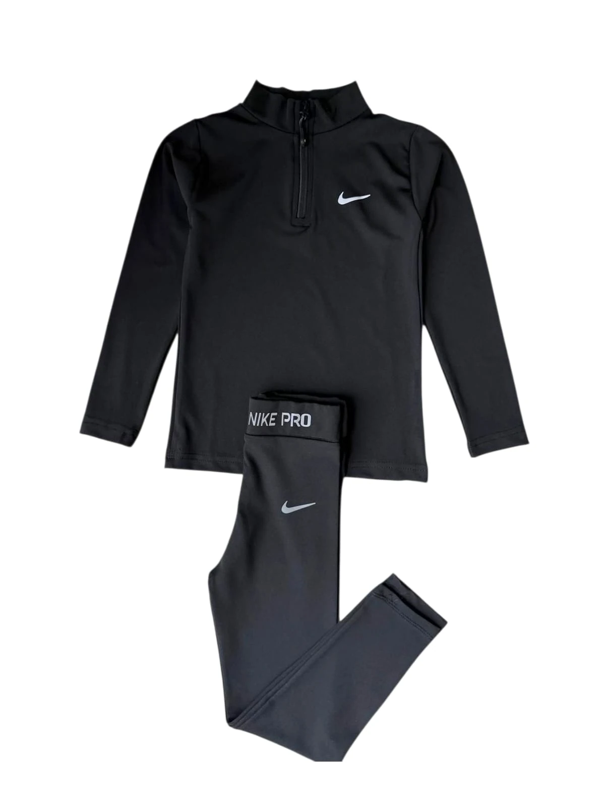 Gym Set Taytlı/Uzun Kollu- Black