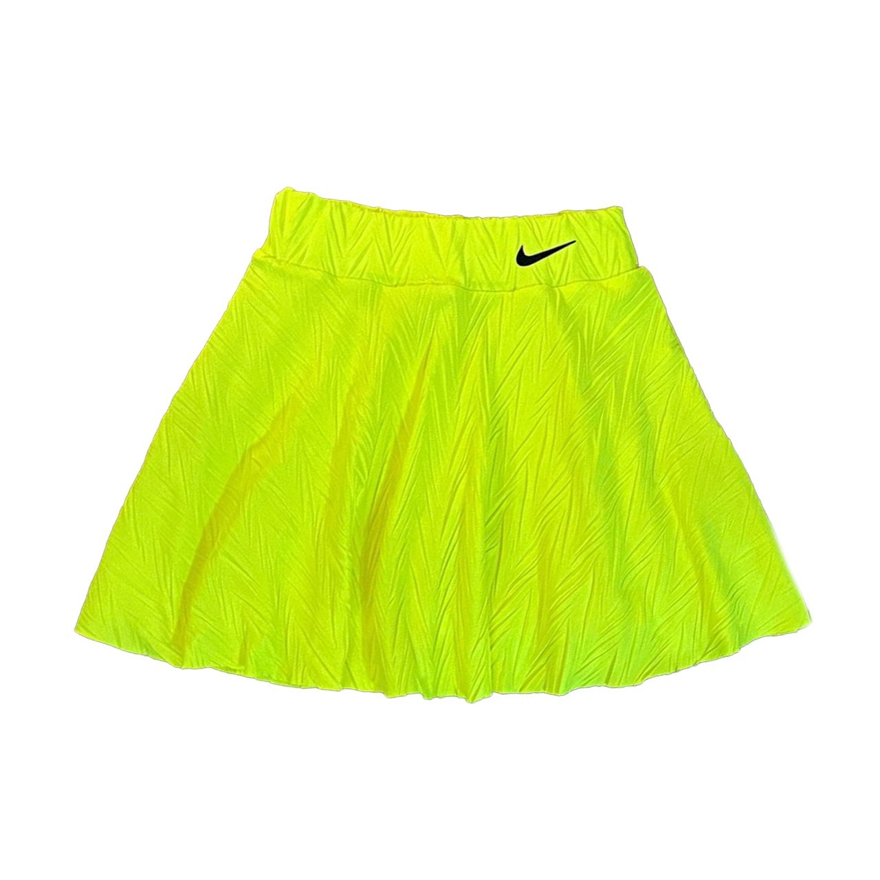 Volan-Şort Etekli Crop Takım-Neon Sarı