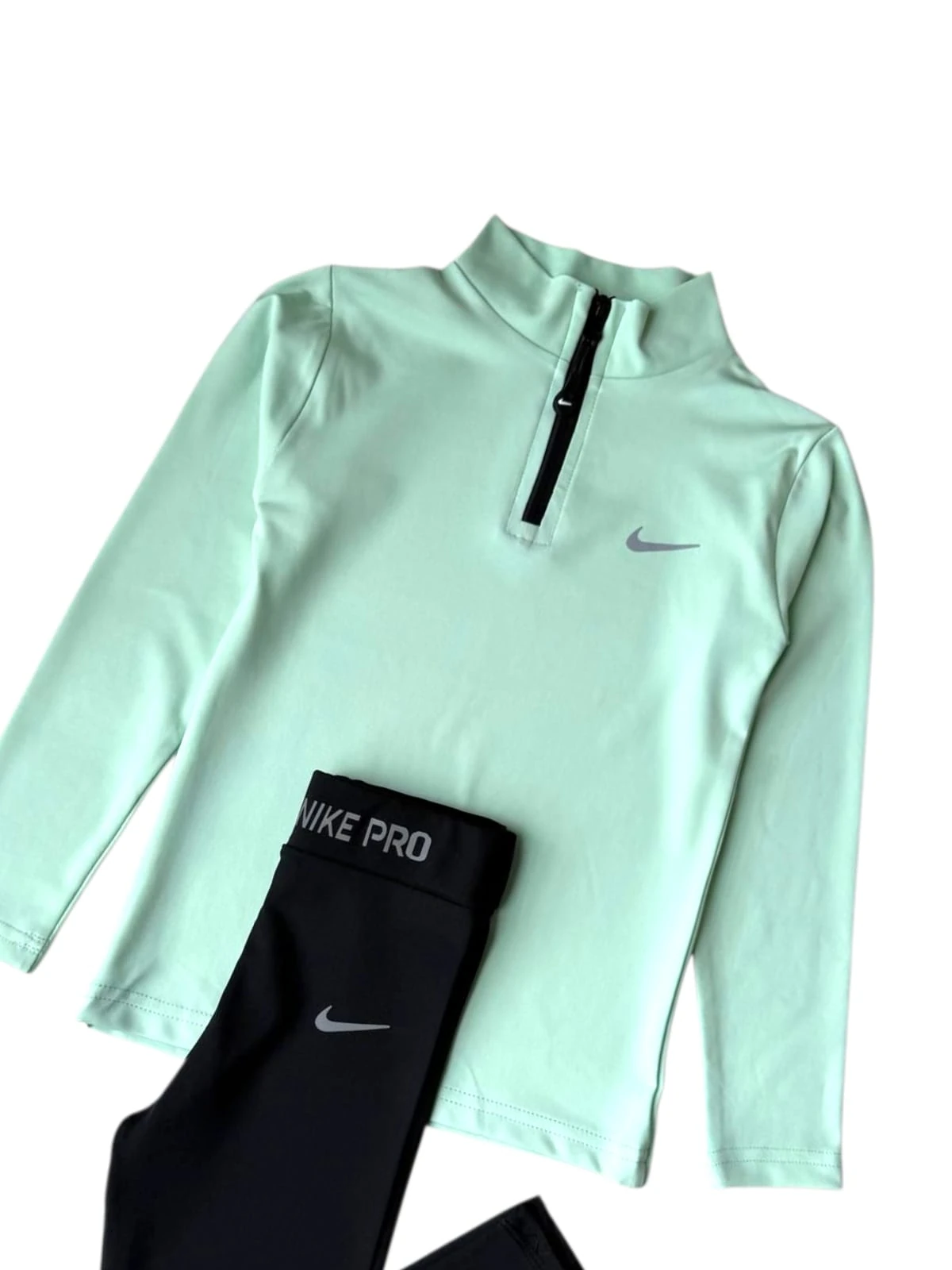 Gym Set Taytlı/Uzun Kollu- Mint