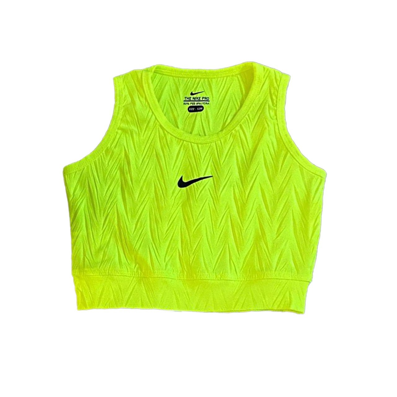 Volan-Şort Etekli Crop Takım-Neon Sarı