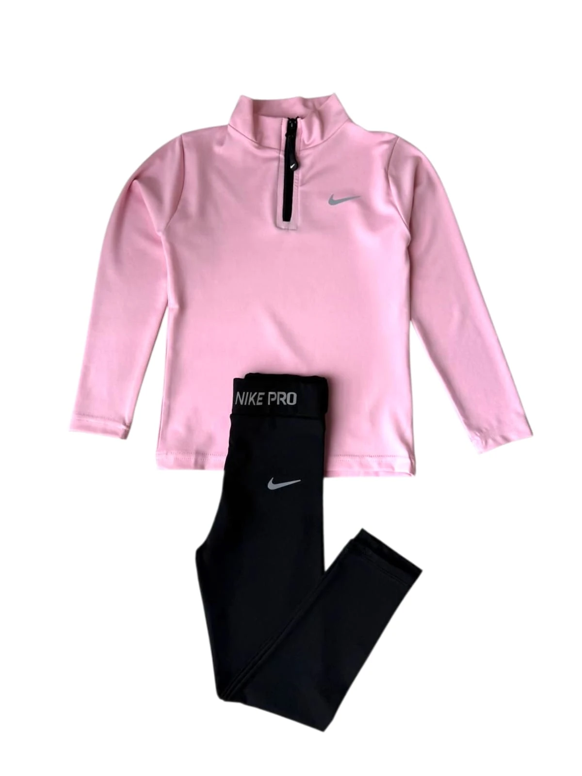 Gym Set Taytlı/Uzun Kollu- Pink