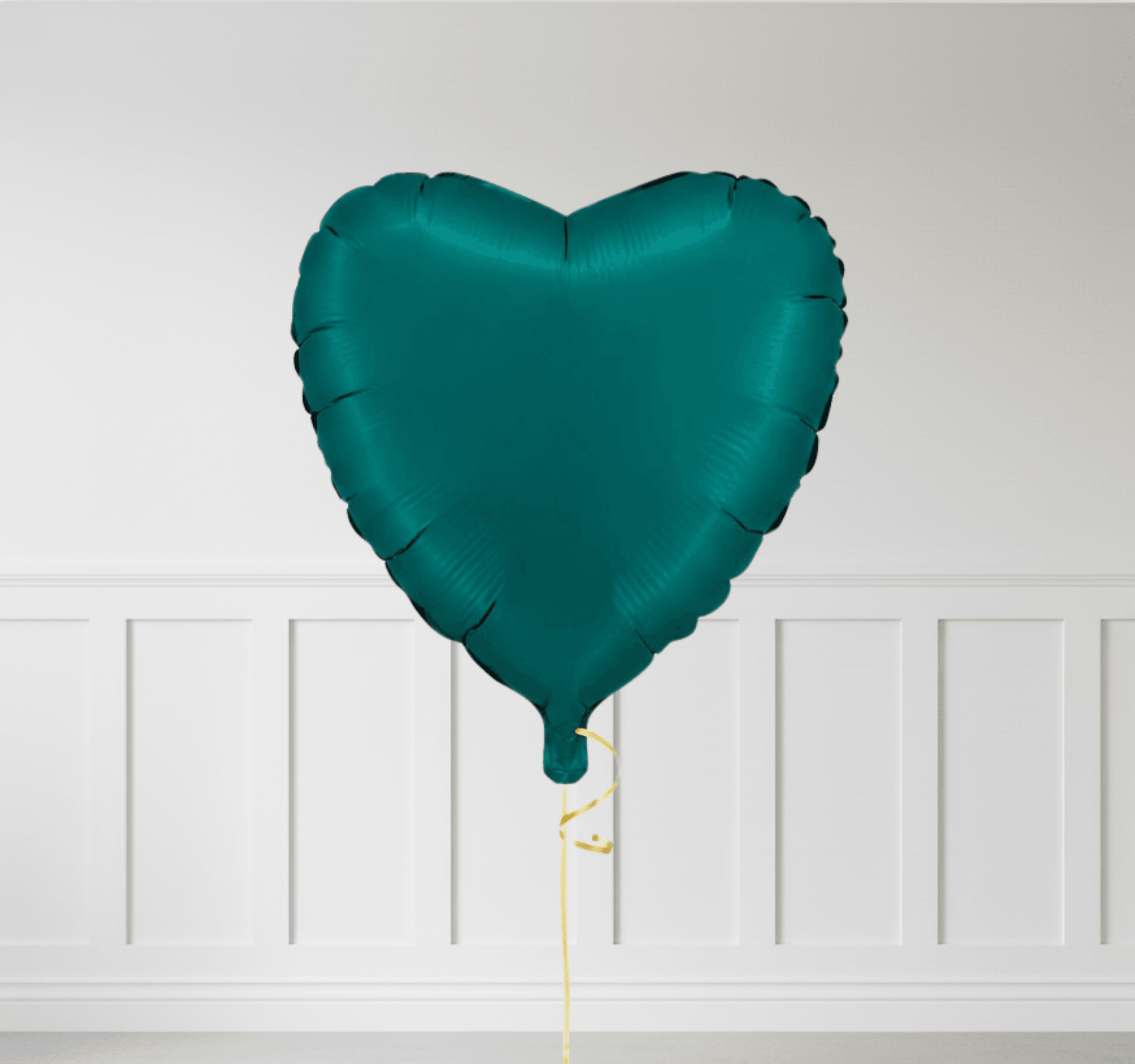 Kalp Şeklinde Zümrüt Yeşil Folyo Balon (18”) – Tekli & Çoklu Set Seçenekleri