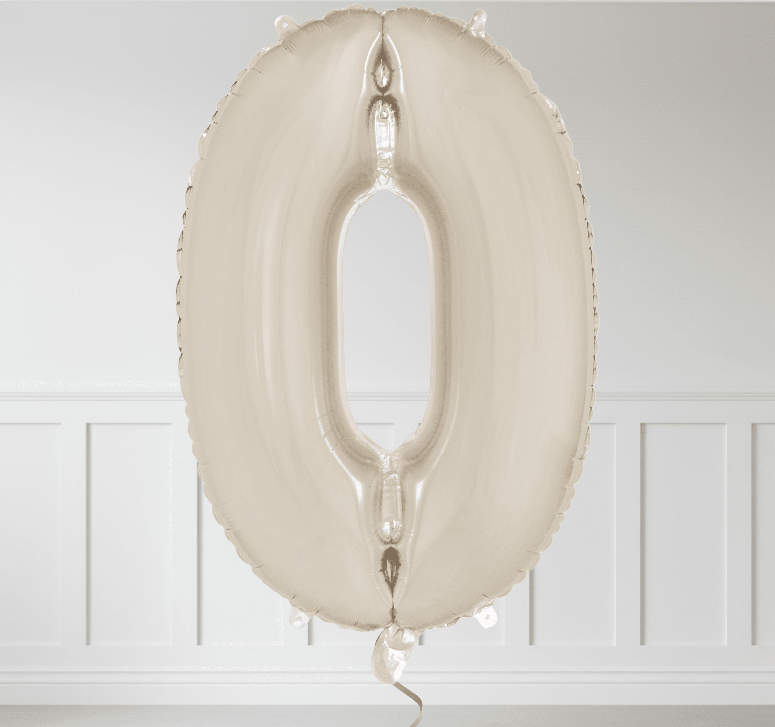 40' Bej Rakam Folyo Balon (100 cm) 