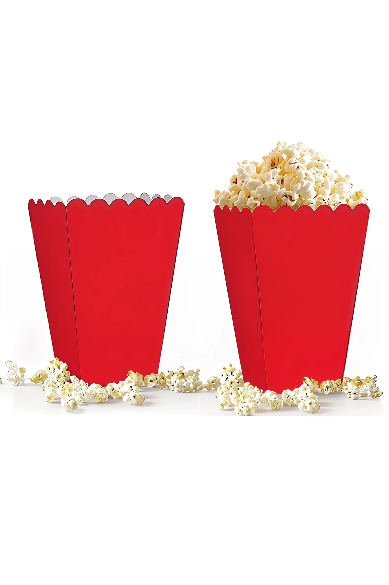 Kırmızı Mısır (Popcorn) Kutusu 10’lu – Gıda Uyumlu Karton Parti Kutusu