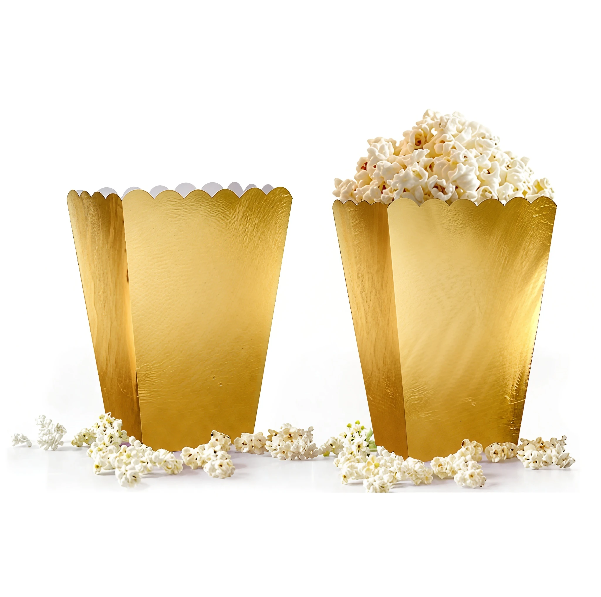 Gold Mısır (Popcorn) Kutusu 10’lu – Gıda Uyumlu Karton Parti Kutusu