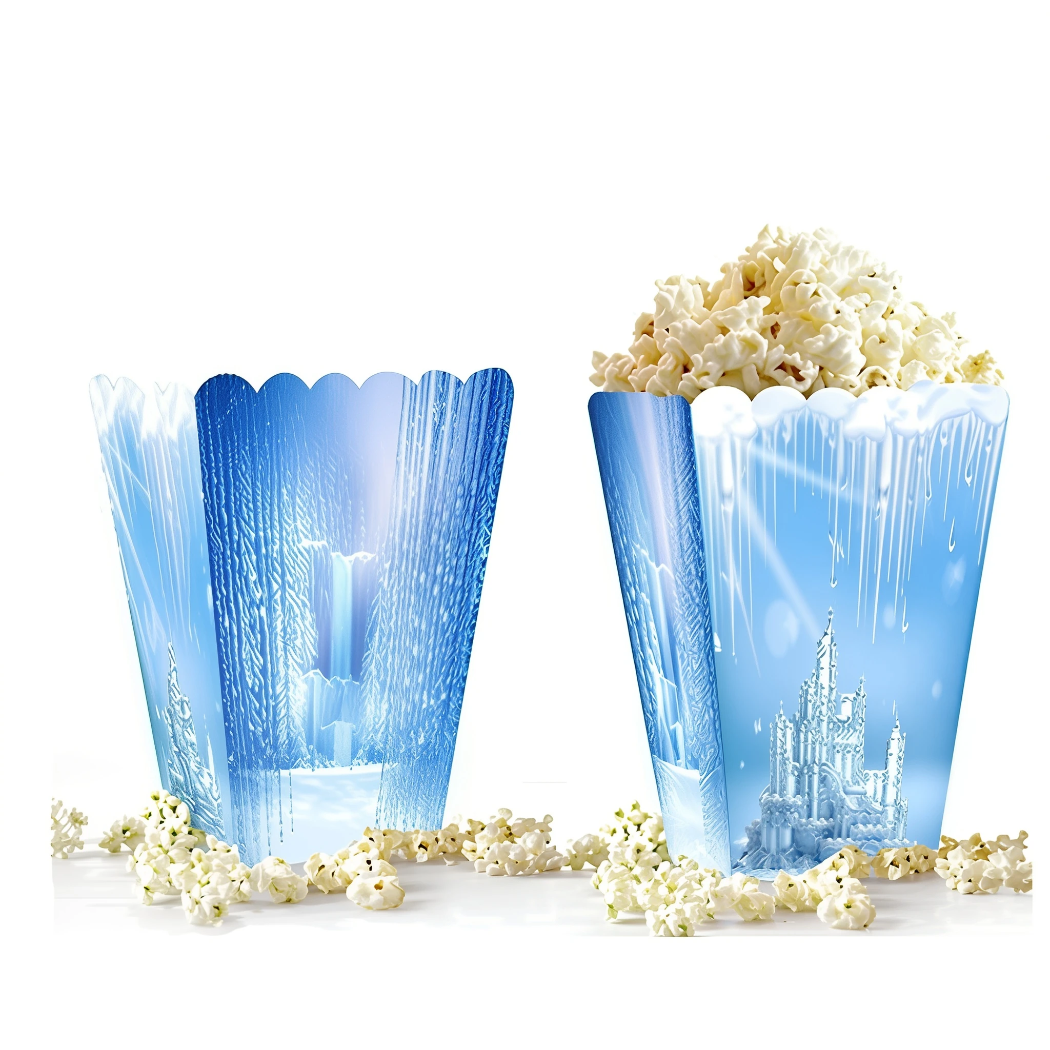 Karlar Ülkesi Mısır (Popcorn) Kutusu 10’lu – Gıda Uyumlu Karton Parti Kutusu