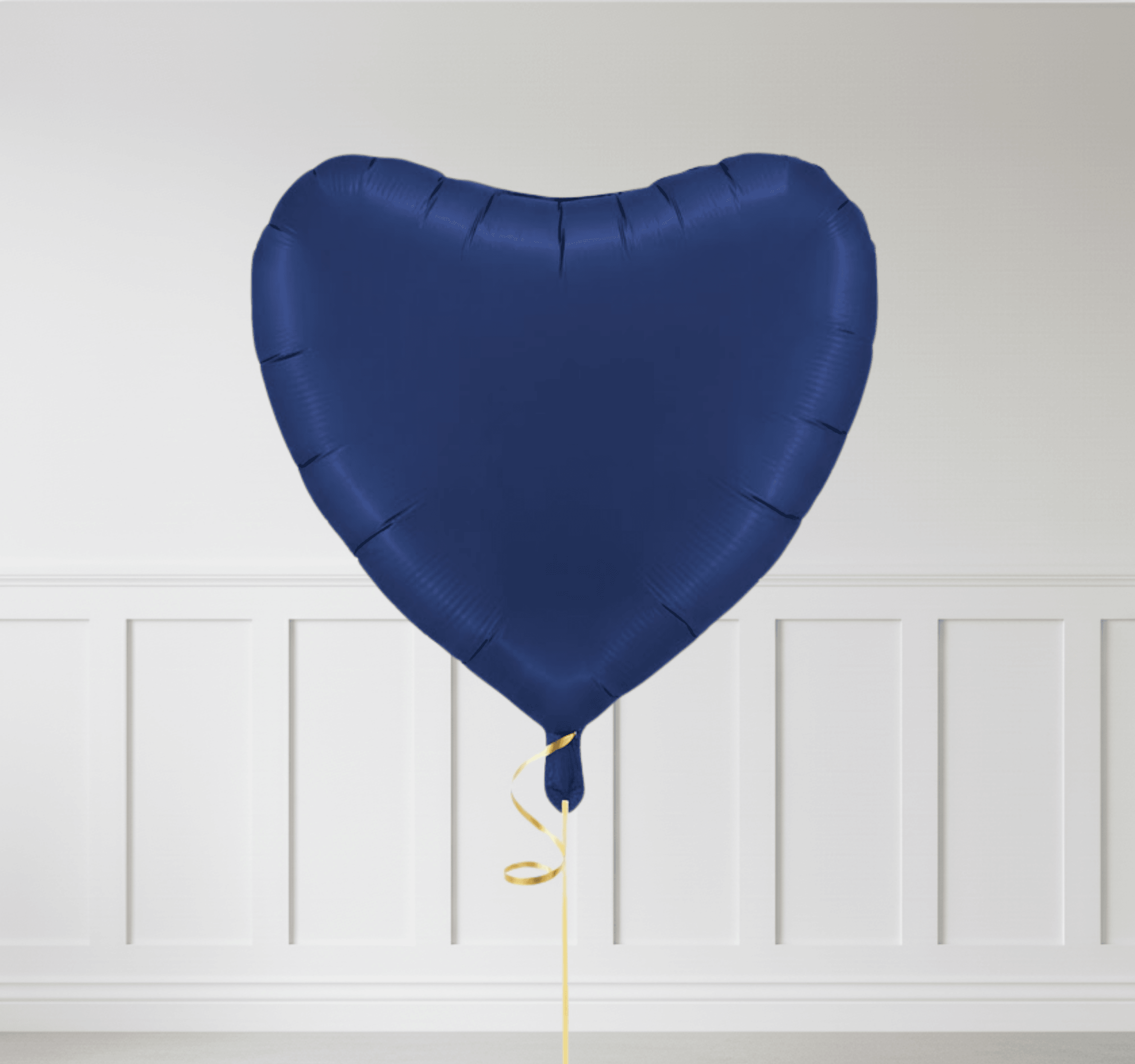 Kalp Şeklinde Lacivert Folyo Balon (18”) – Tekli & Çoklu Set Seçenekleri
