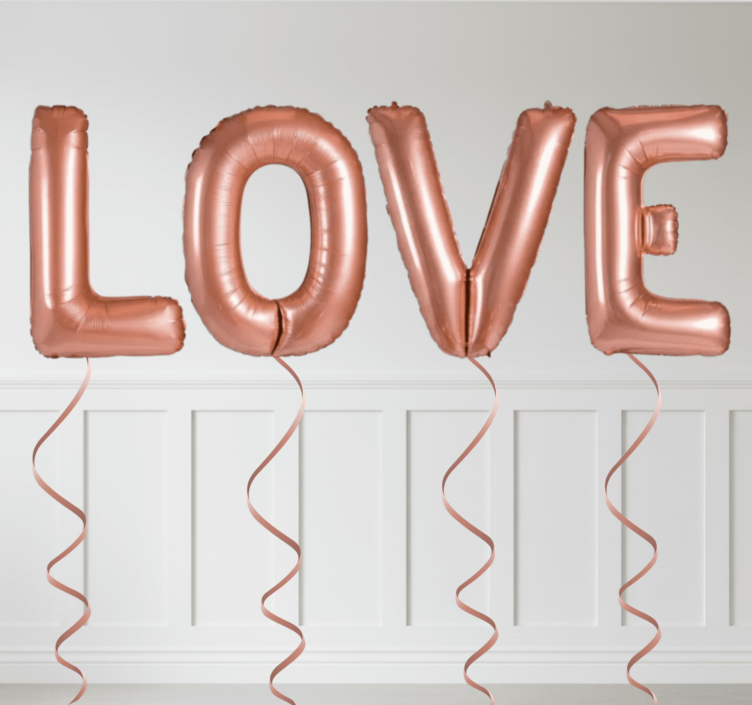 LOVE Rose Gold Folyo Balon Seti (40”)