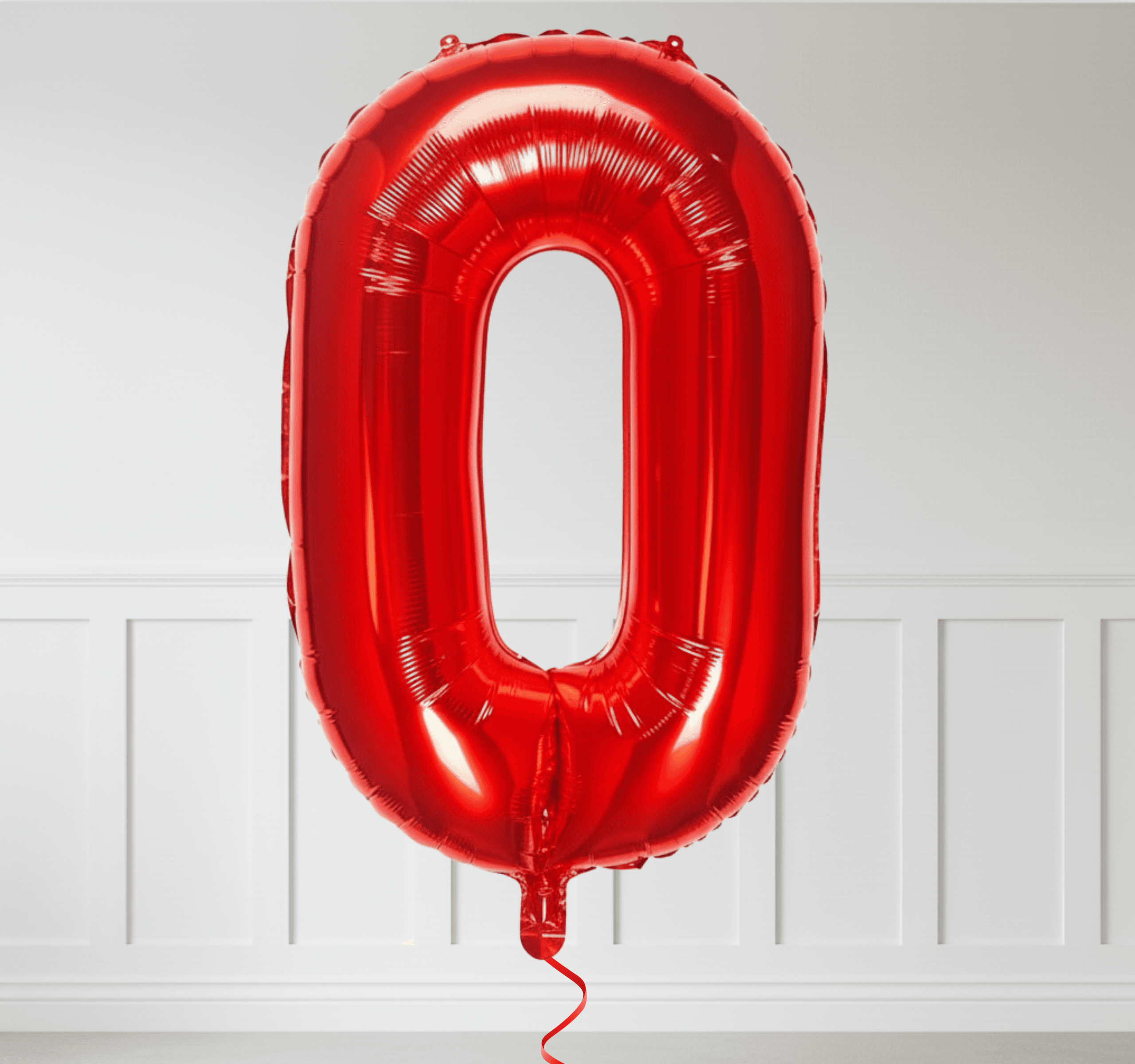 40' Kırmızı Rakam Folyo Balon (100 cm) 