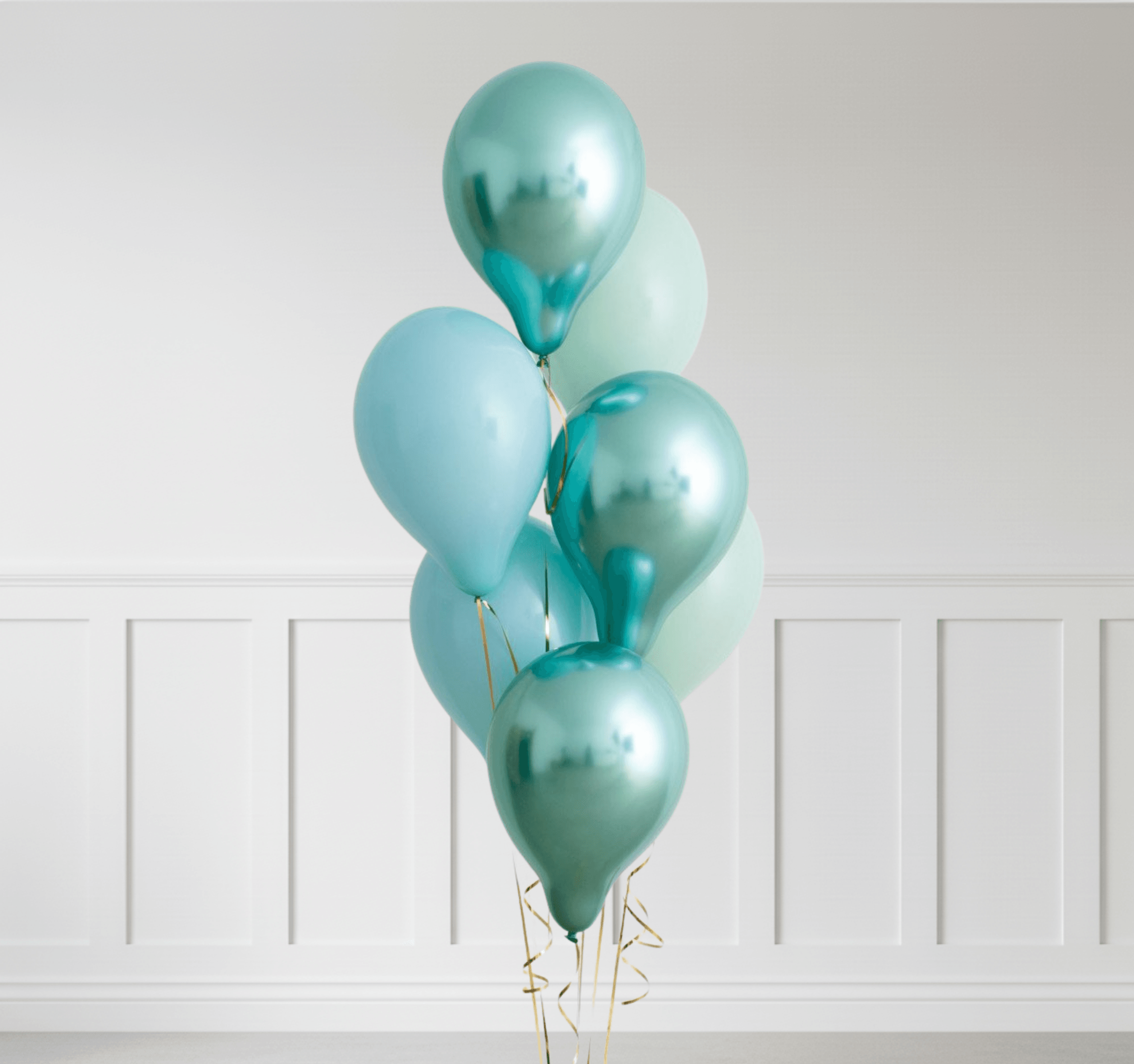 Premium Lateks Balon Buketi (7 Adet) – Helyumlu Hazır, Uyumlu Renk Setleri