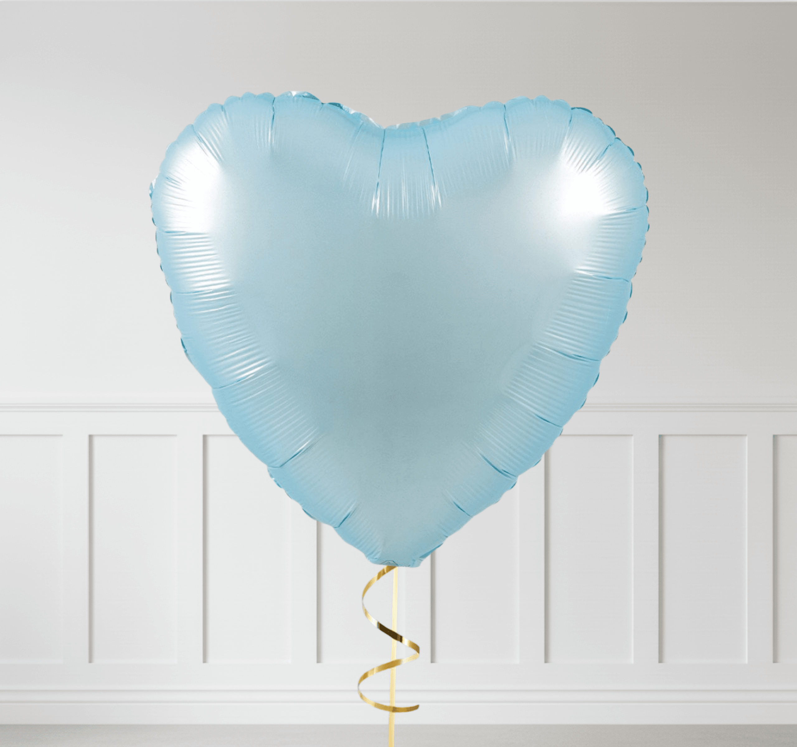 Kalp Şeklinde Mavi Folyo Balon (18”) – Tekli & Çoklu Set Seçenekleri