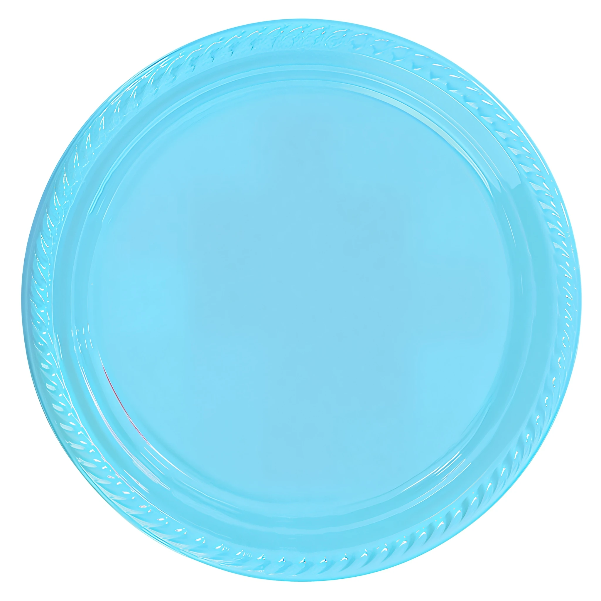 Plastik Tabak 22 cm (25 Adet) - Açık Mavi