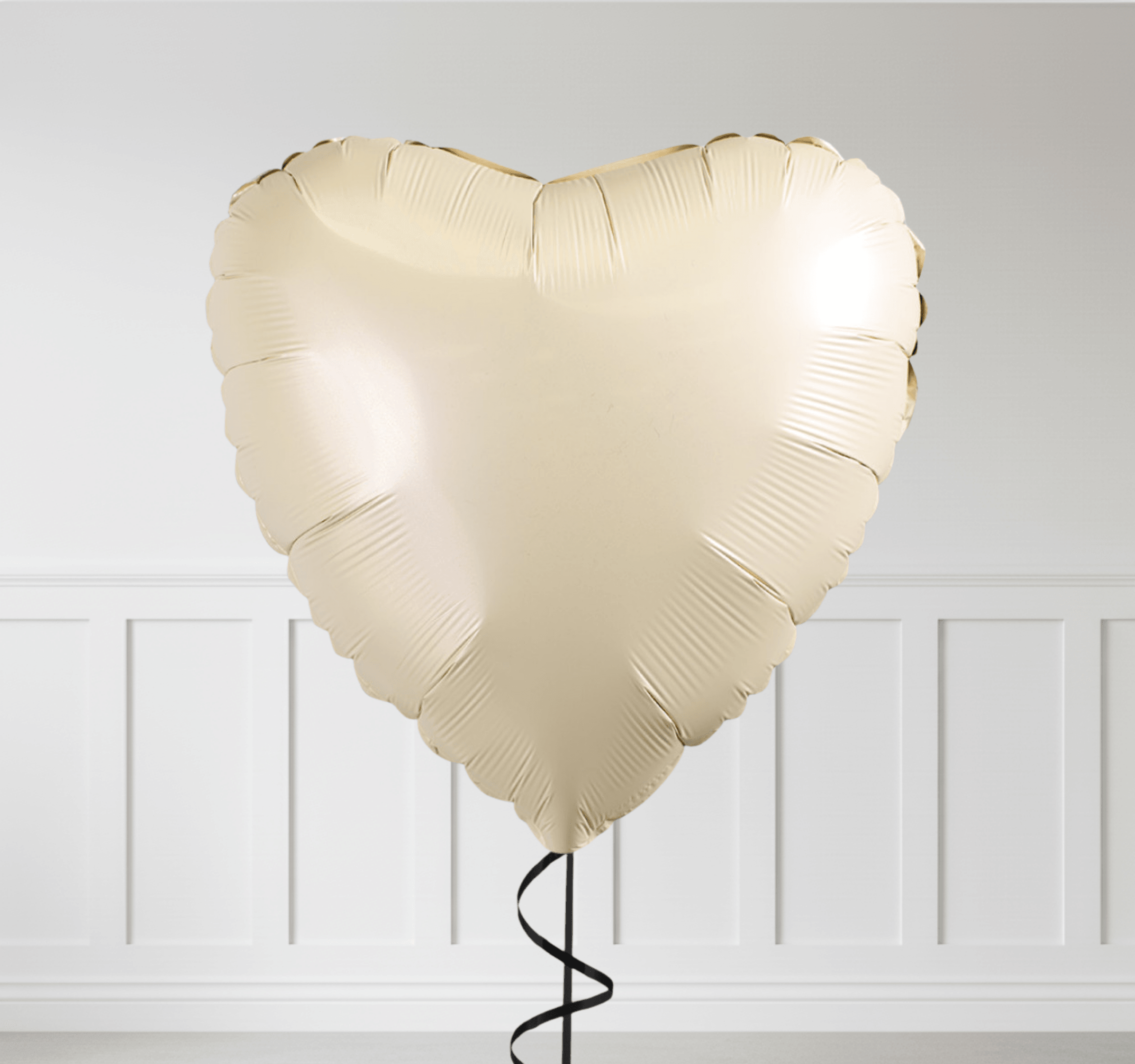 Kalp Şeklinde Krem Folyo Balon (18”) – Tekli & Çoklu Set Seçenekleri