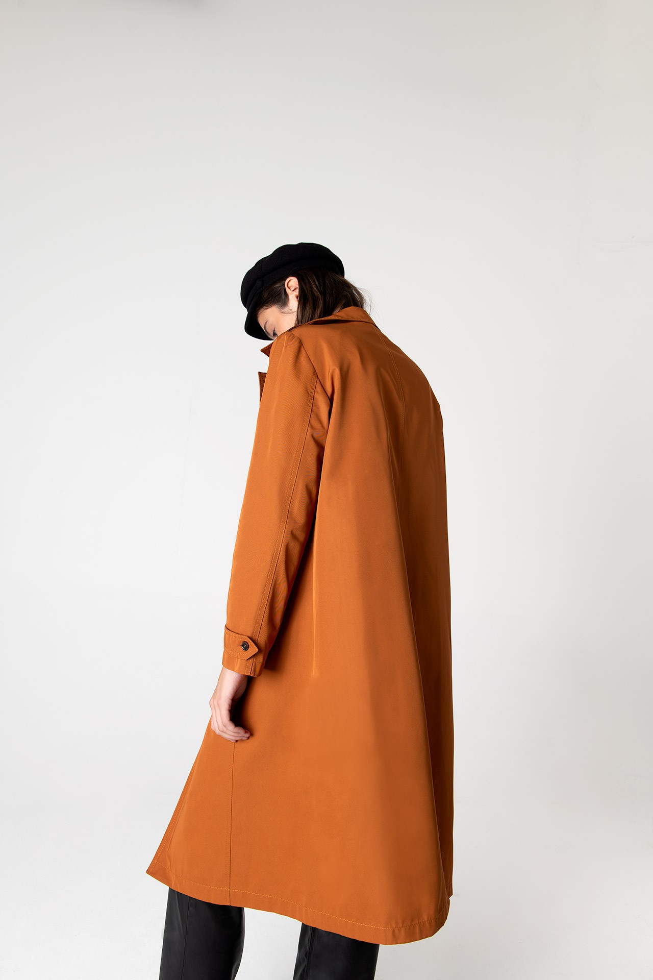 Beatrice Asymmetric Piece Trenchcoat - Tarçın