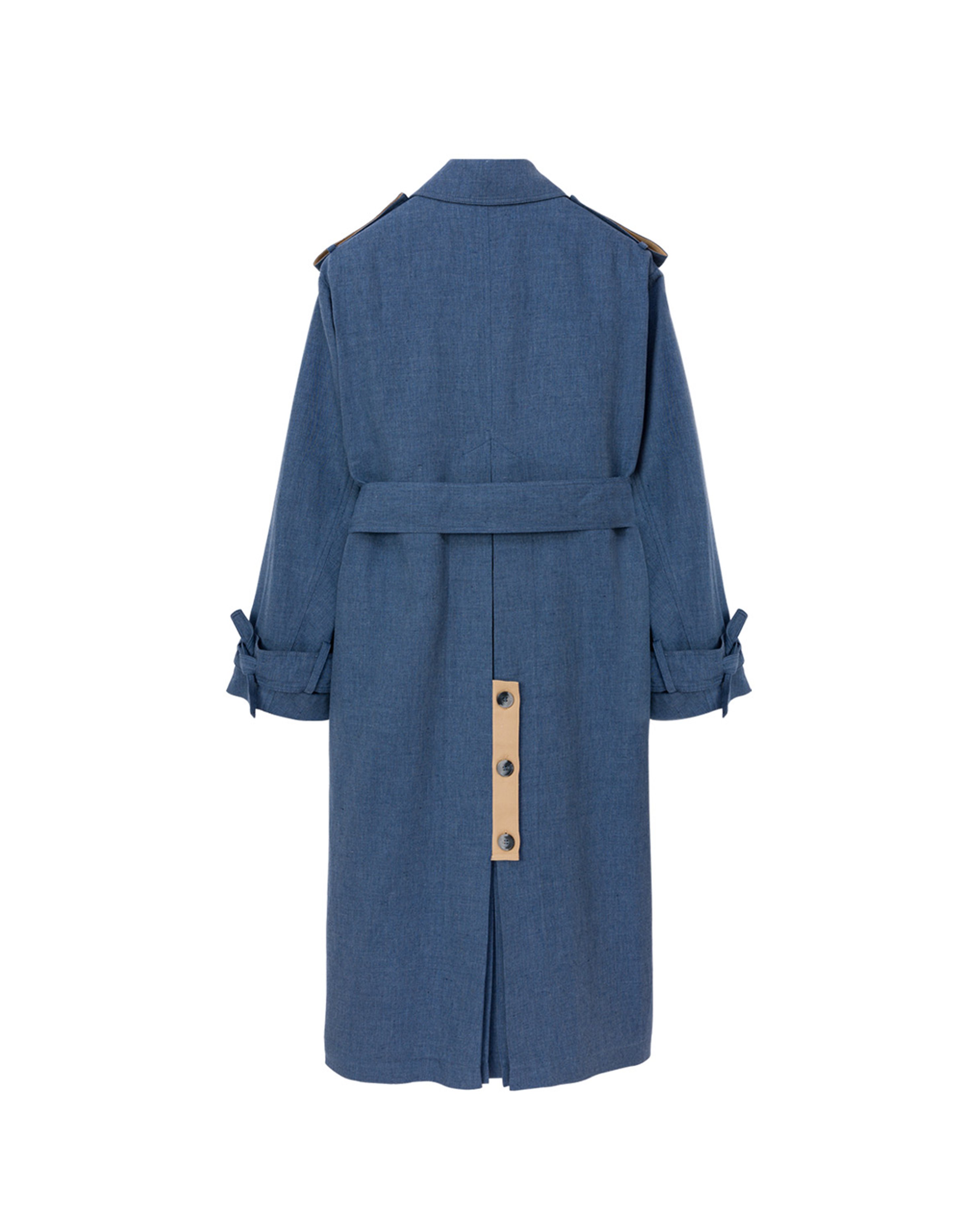 Ise Trenchcoat in Denim Blue