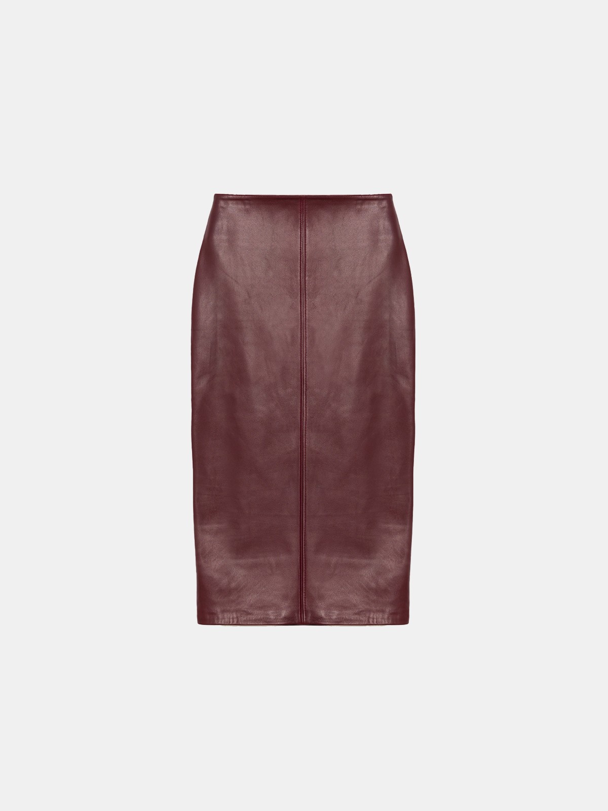 Rothen Sleek Lambskin Leather Skirt