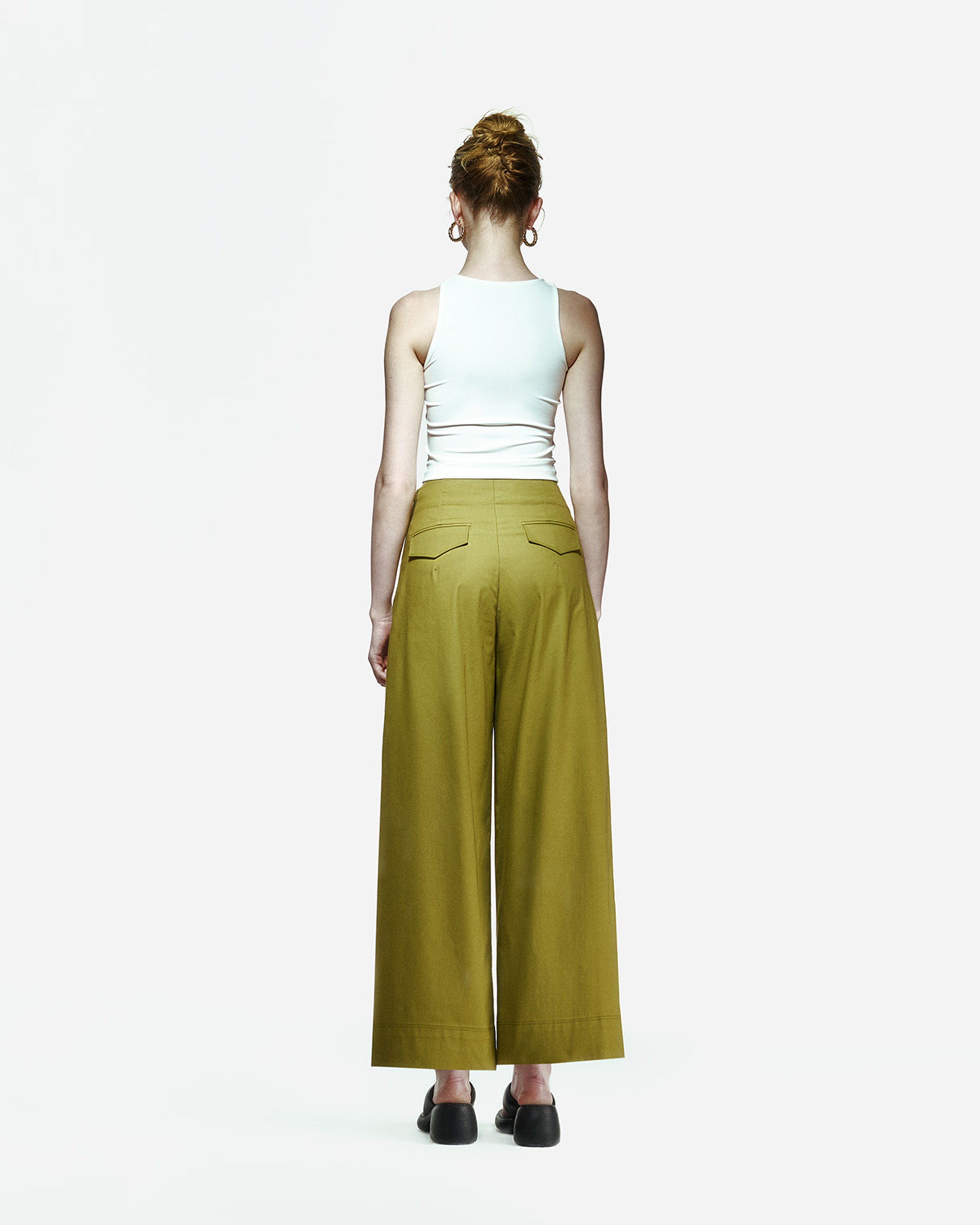 Nomi Trousers in Moss Green