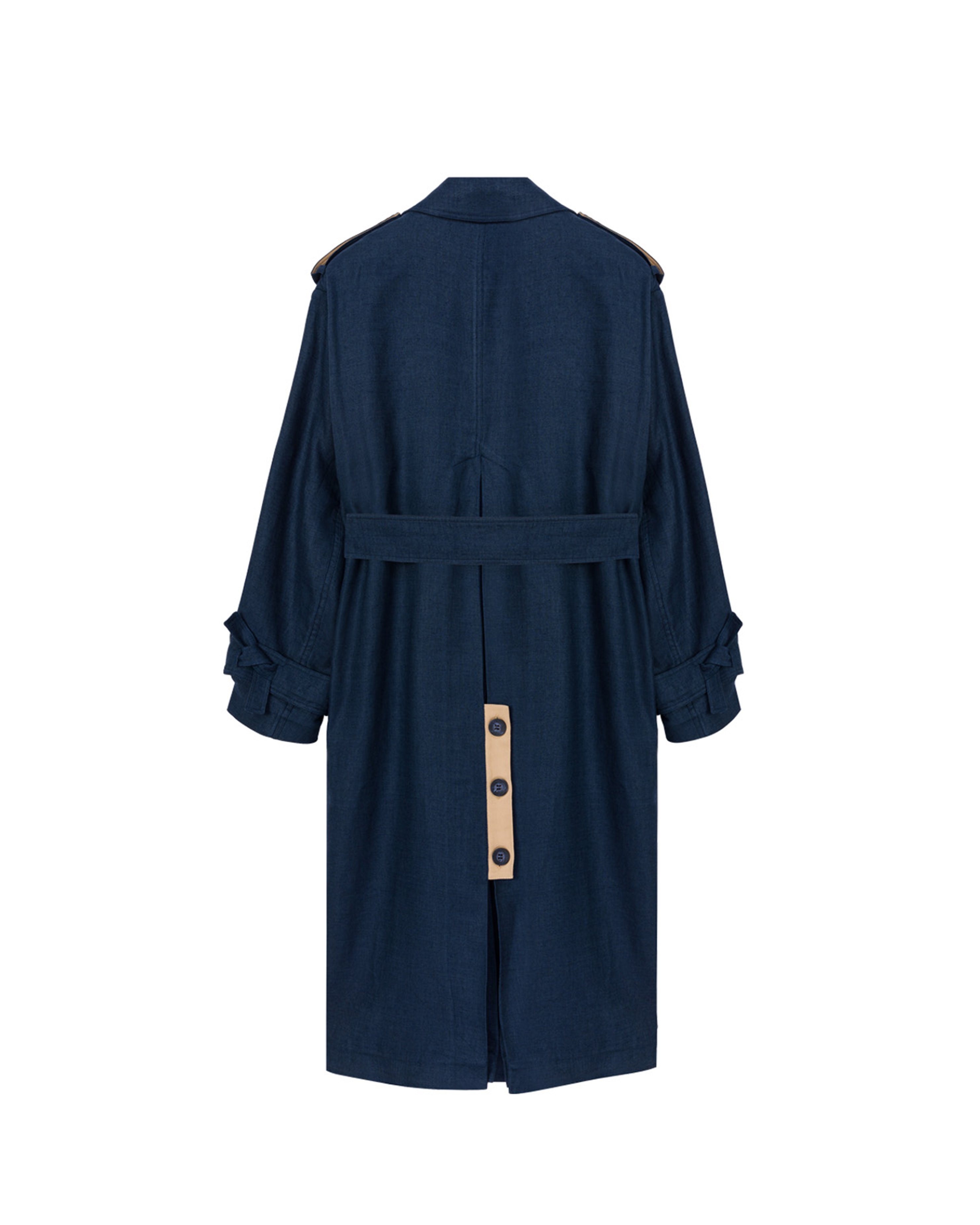 Ise Trenchcoat in Underwater Blue