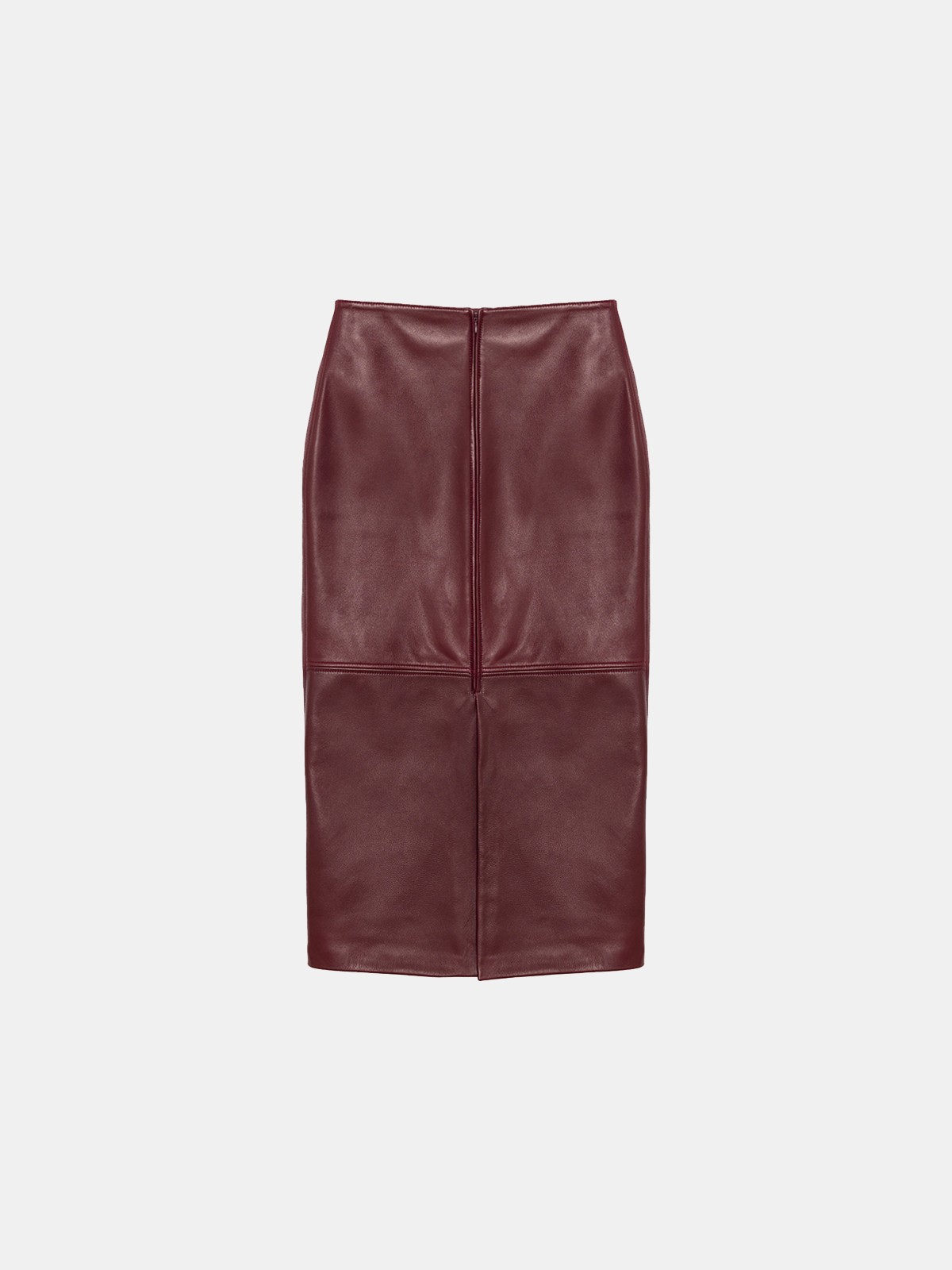 Rothen Sleek Lambskin Leather Skirt