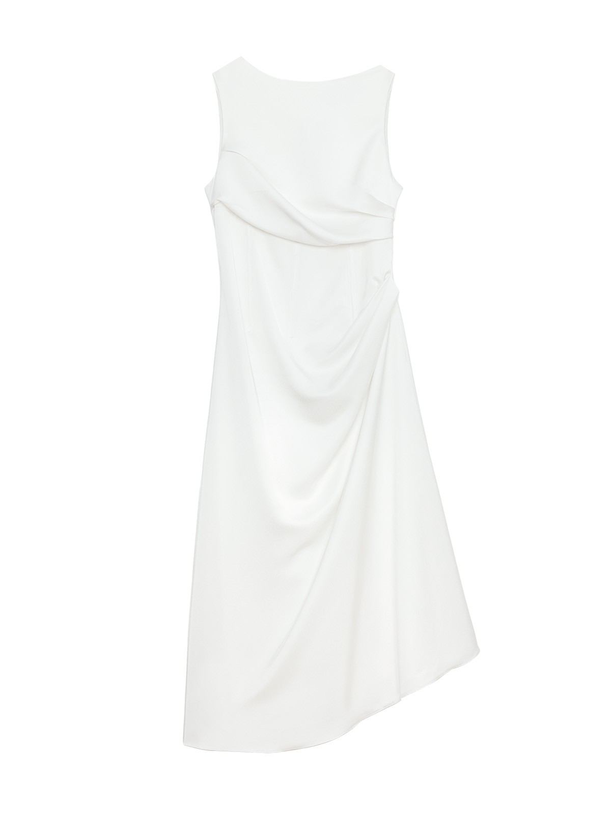 Amor Draped Sateen Dress