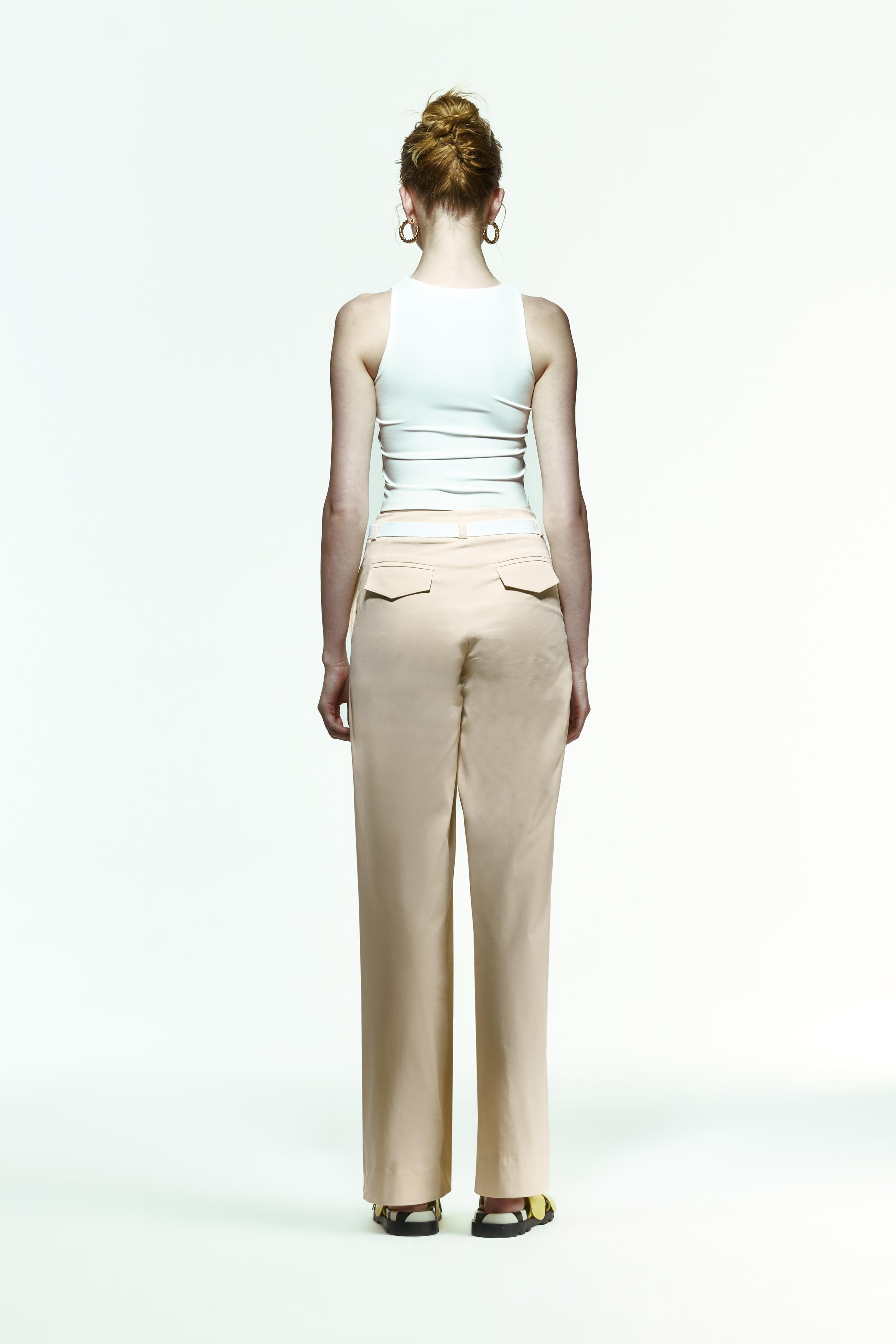 Toba Trousers in Eggnog Yellow