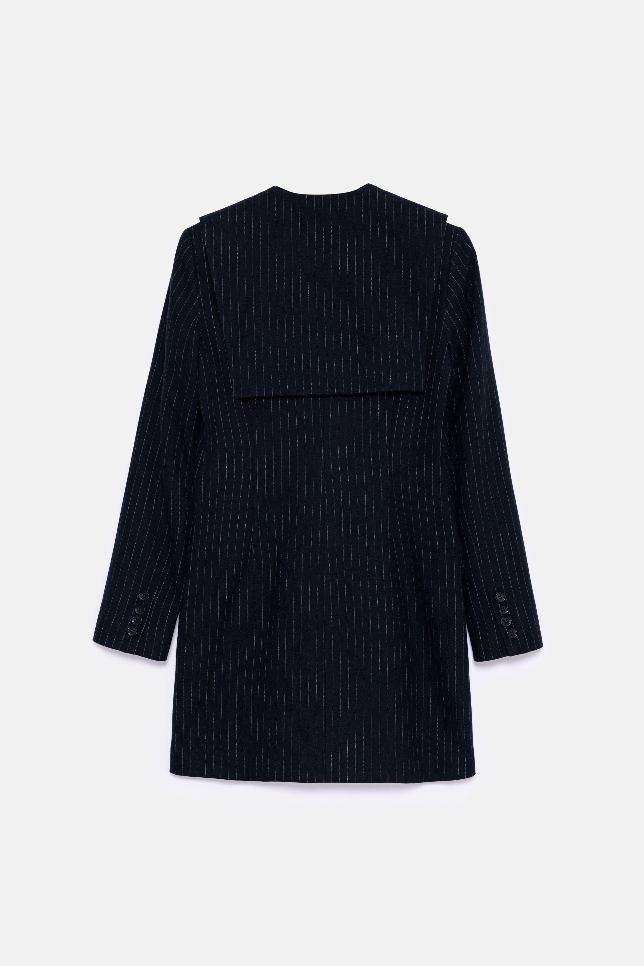 Marcy Lacy Pinstripe Jacket - Dark Navy Blue