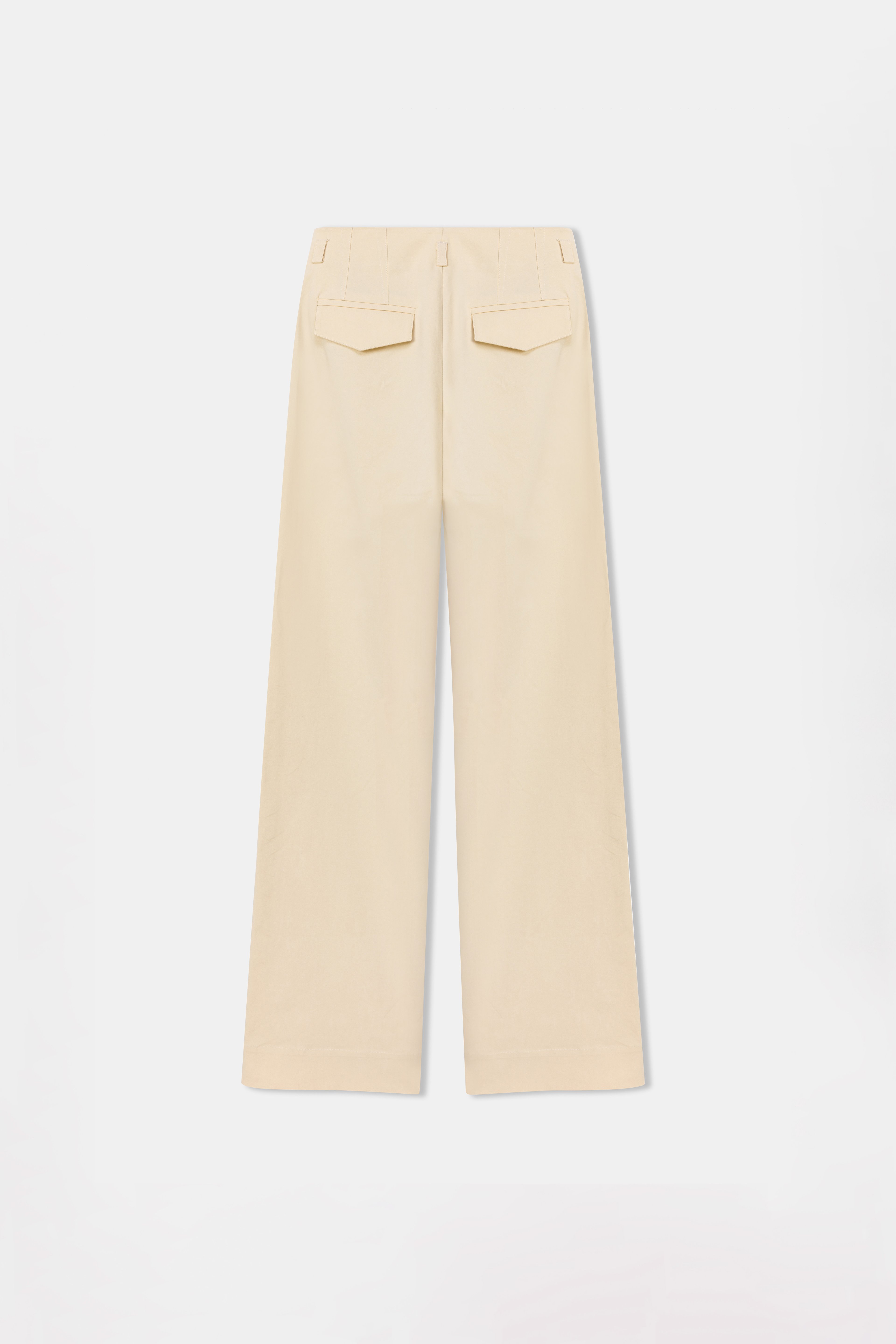 Toba Trousers in Eggnog Yellow