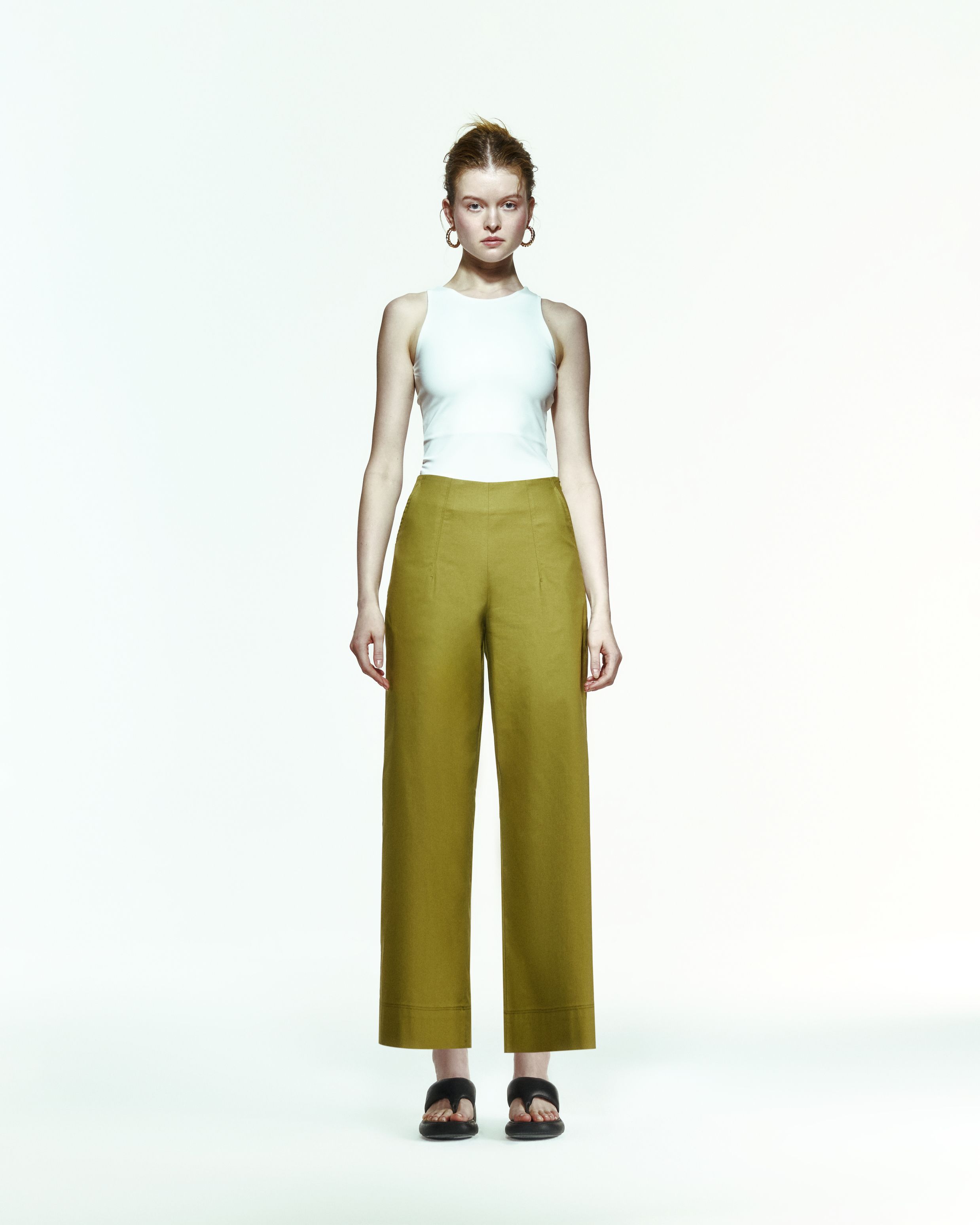 Nomi Trousers in Moss Green